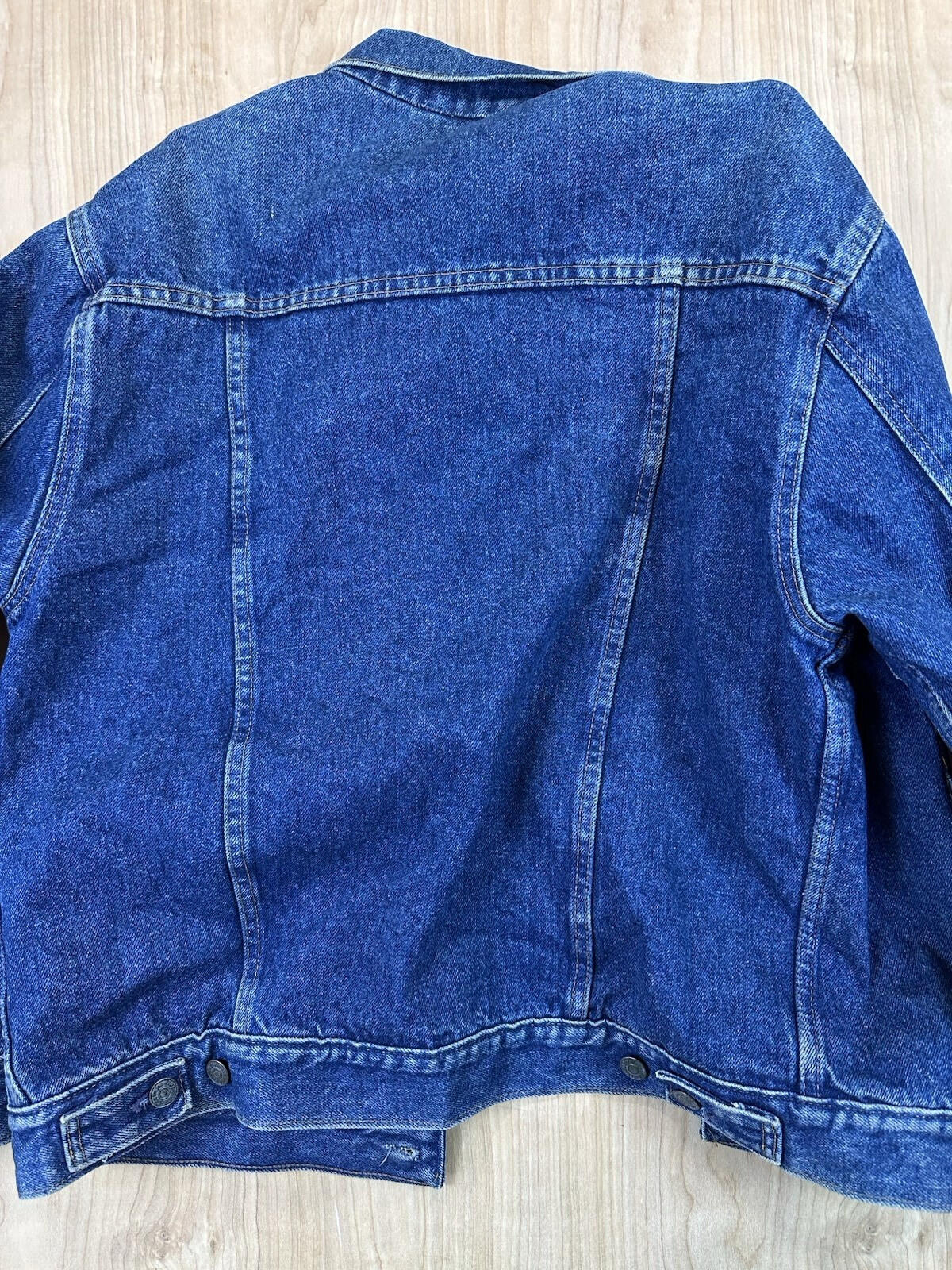 vintage 90's GAP denim jacket BUFFALO PLAID lined COUNTRY preppy MEDIUM