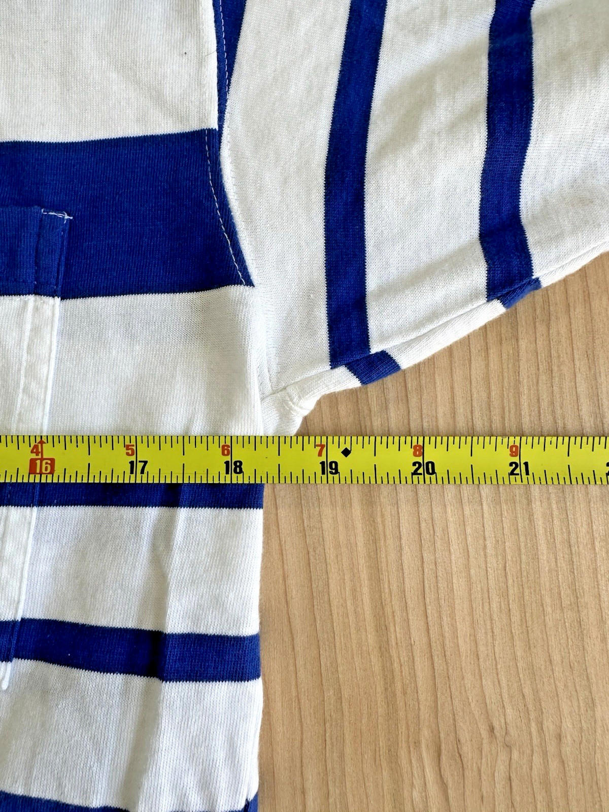 1980's liz clairborne sailor stripe tee 100% cotton preppy nautical small