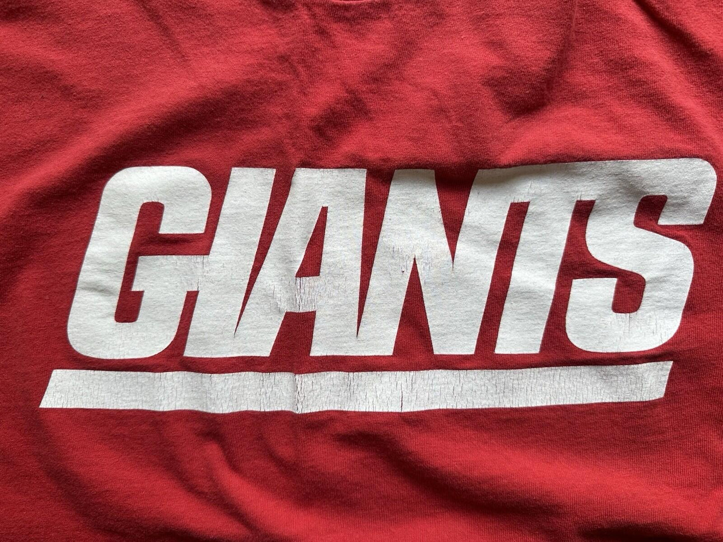 Giants Reebok Team Apparel ON FIELD shirt in red RARE NY MEDIUM football