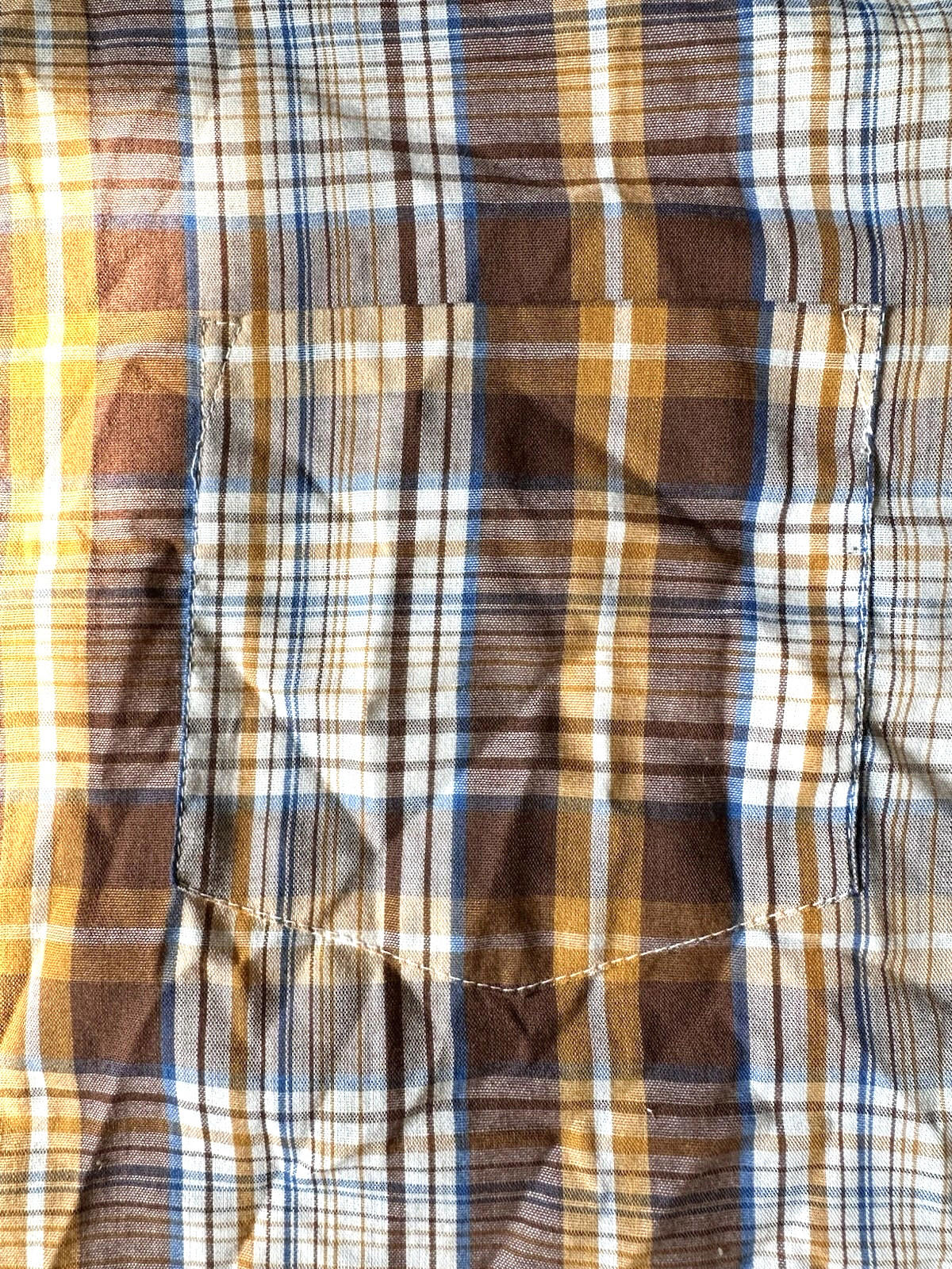 vintage 80's lightweight plaid MENS BUTTON UP western CHRISTOPHER RAND indie