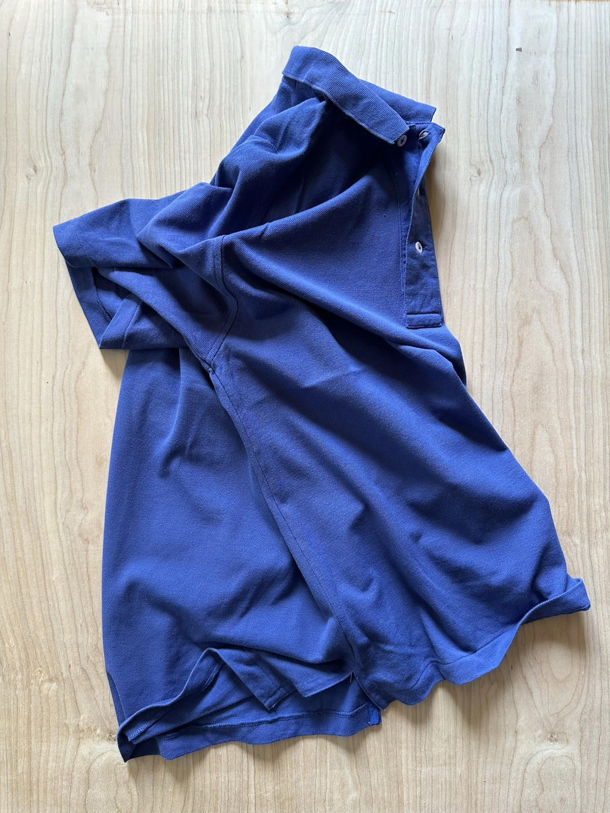 vintage 1970's RALPH LAUREN POLO shirt BLUE small CLEAN