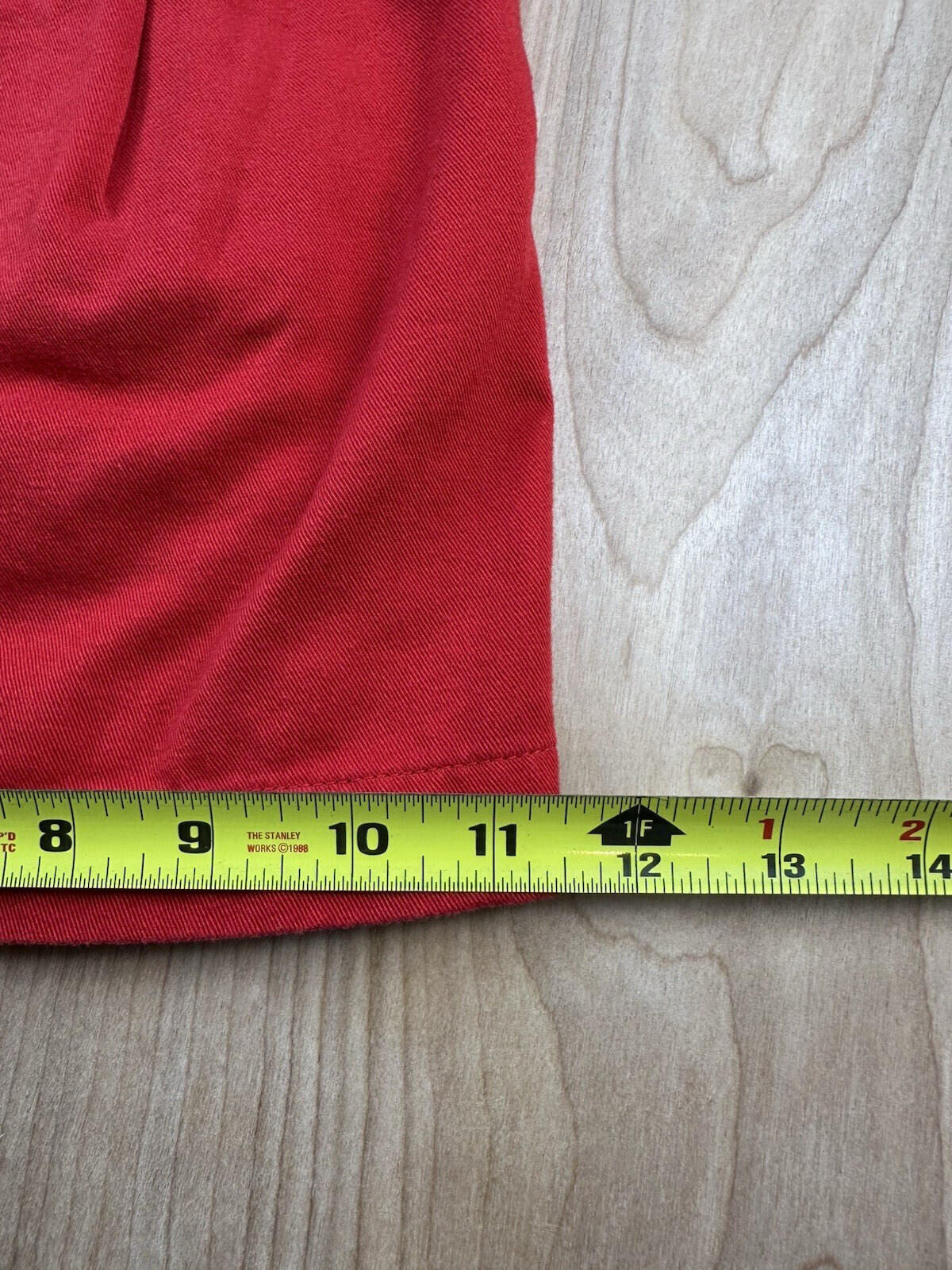vintage 80's ESPRIT red pleated SHORTS all COTTON size 11/12 preppy NEW WAVE