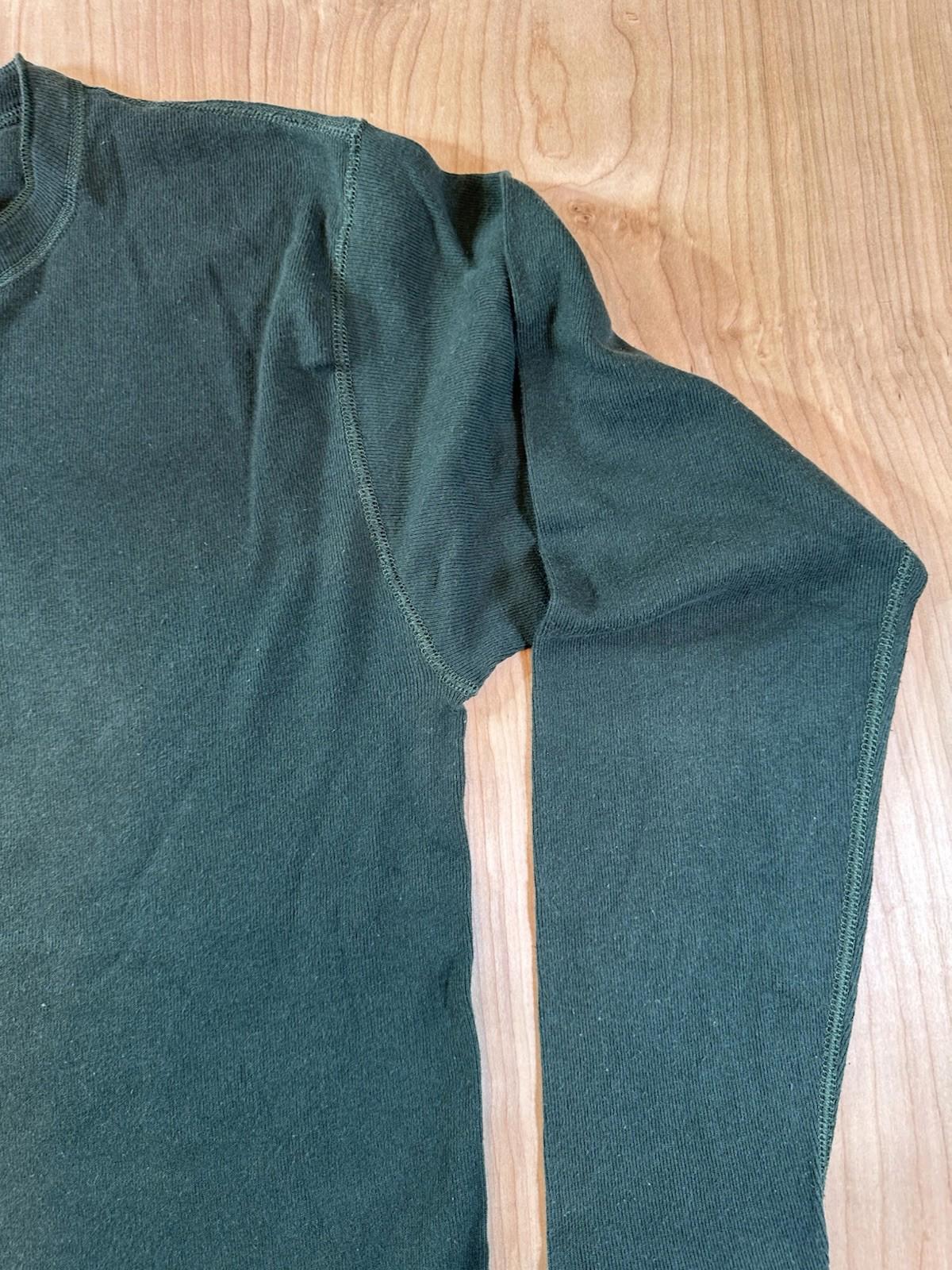 vintage 70's Duofold henly collar Thermal green Made In Usa xtra large Gorp