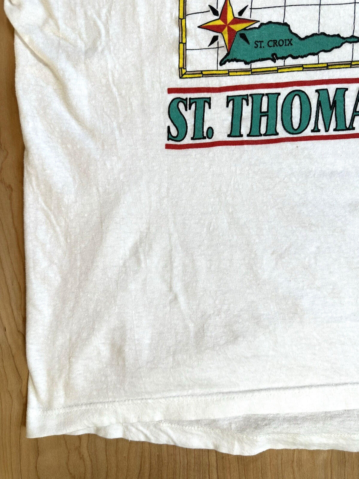 vintage CARIBBEAN TOUR shirt U.S. VIRGIN ISLANDS sailing PREP nautical