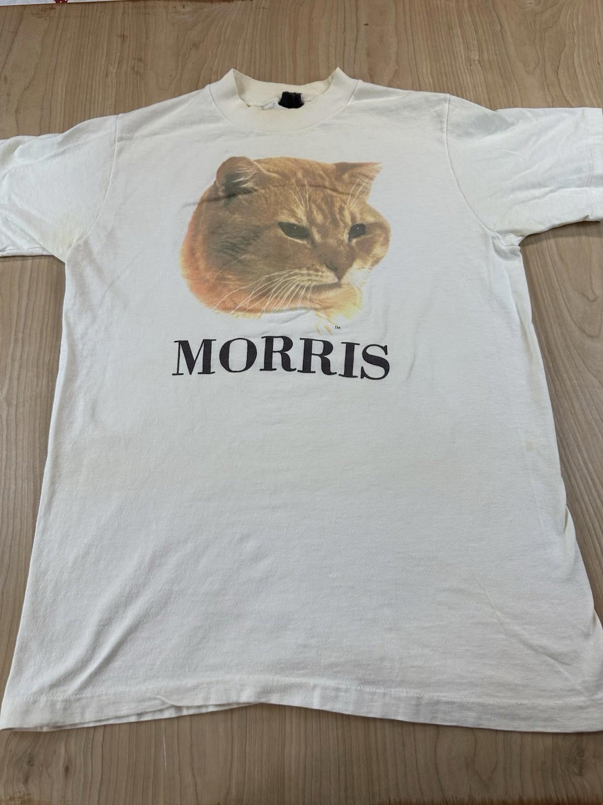 vintage 80's MORRIS THE CAT t shirt HEAVY COTTON bvd TAG single stitch indie