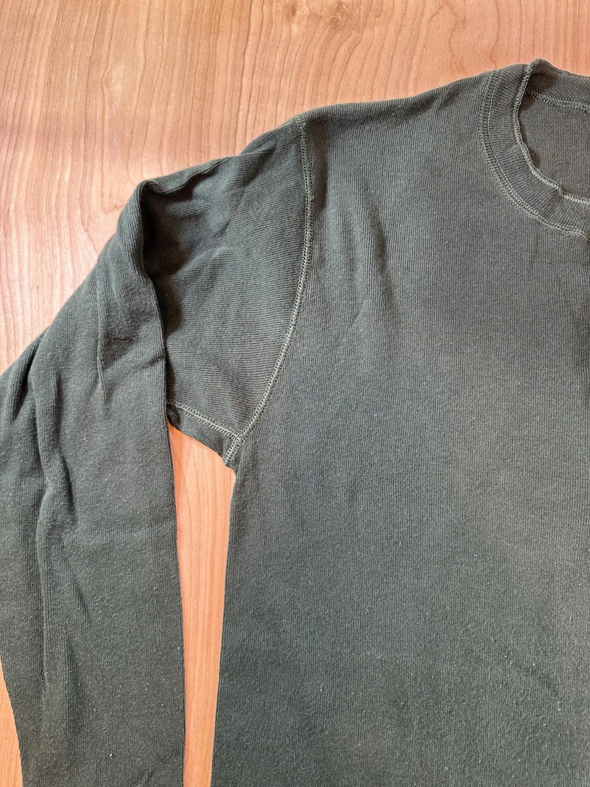 vintage 70's Duofold henly collar Thermal green Made In Usa xtra large Gorp