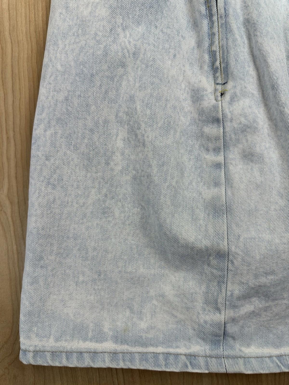 vintage 80's BONGO JEANS denim skirt SIZE 11 made in USA acid wash NEW WAVE prep