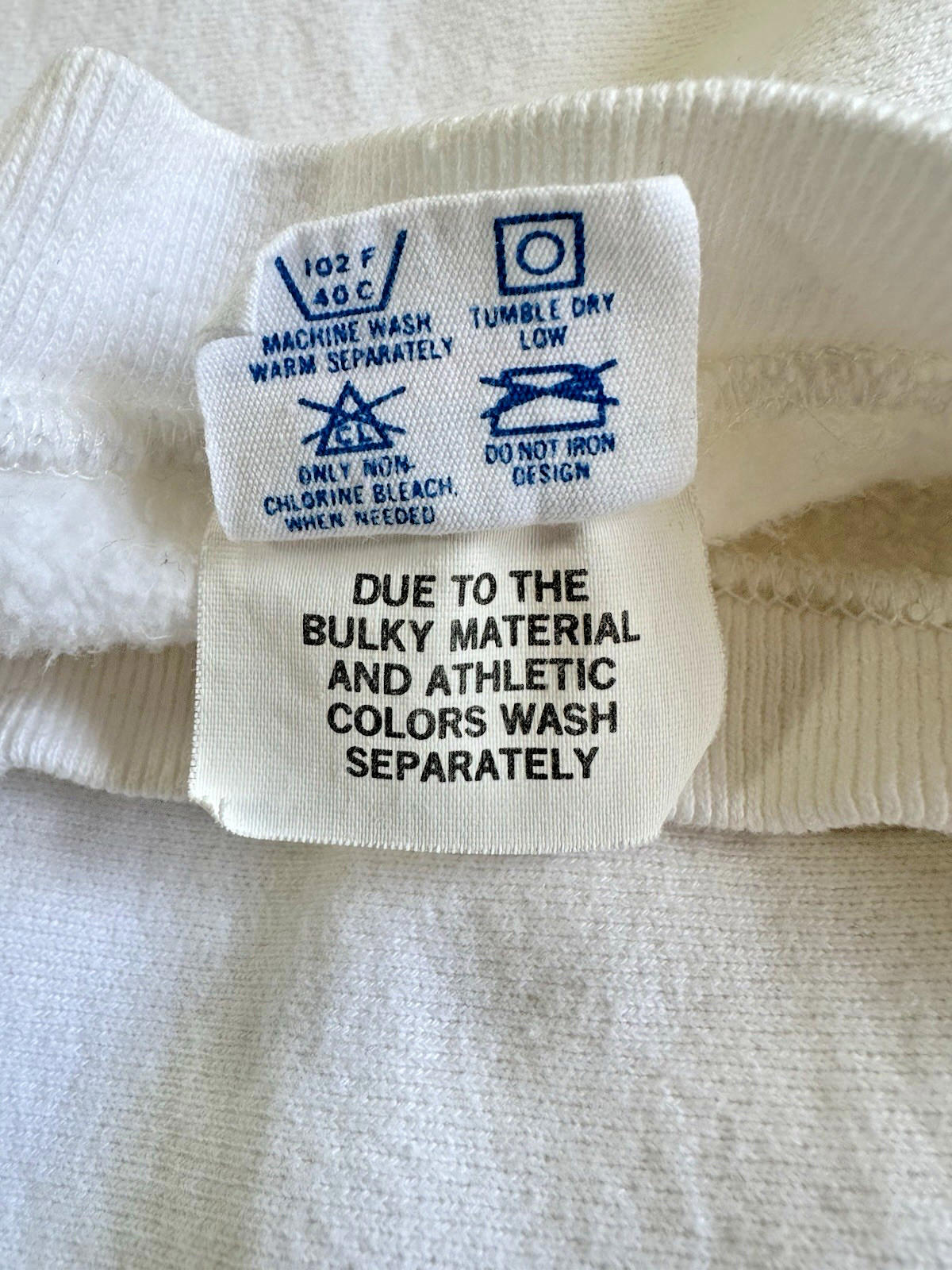 80's vintage reverse weave warmup CHAMPION sweatshirt XXL white clean