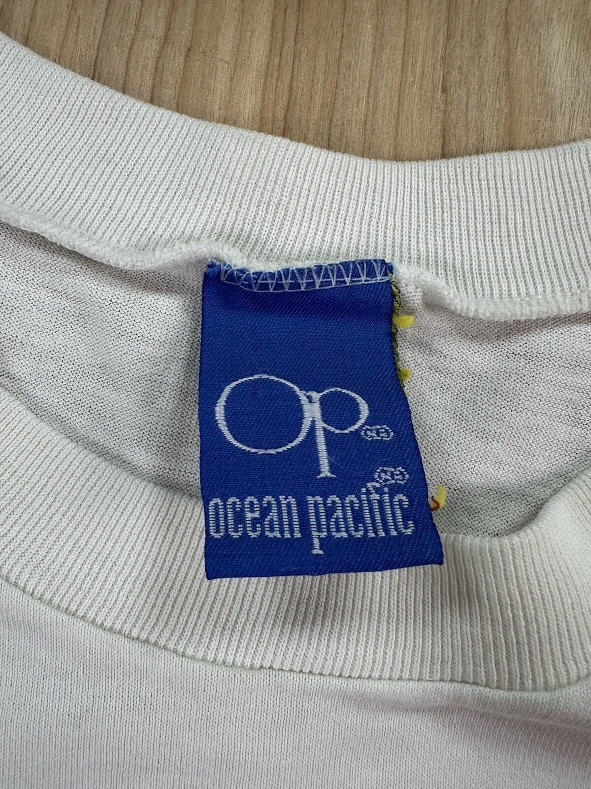 vintage 80's OP ocean pacific T SHIRT 1988 ACAPULCO white SIZE LARGE skater SURF