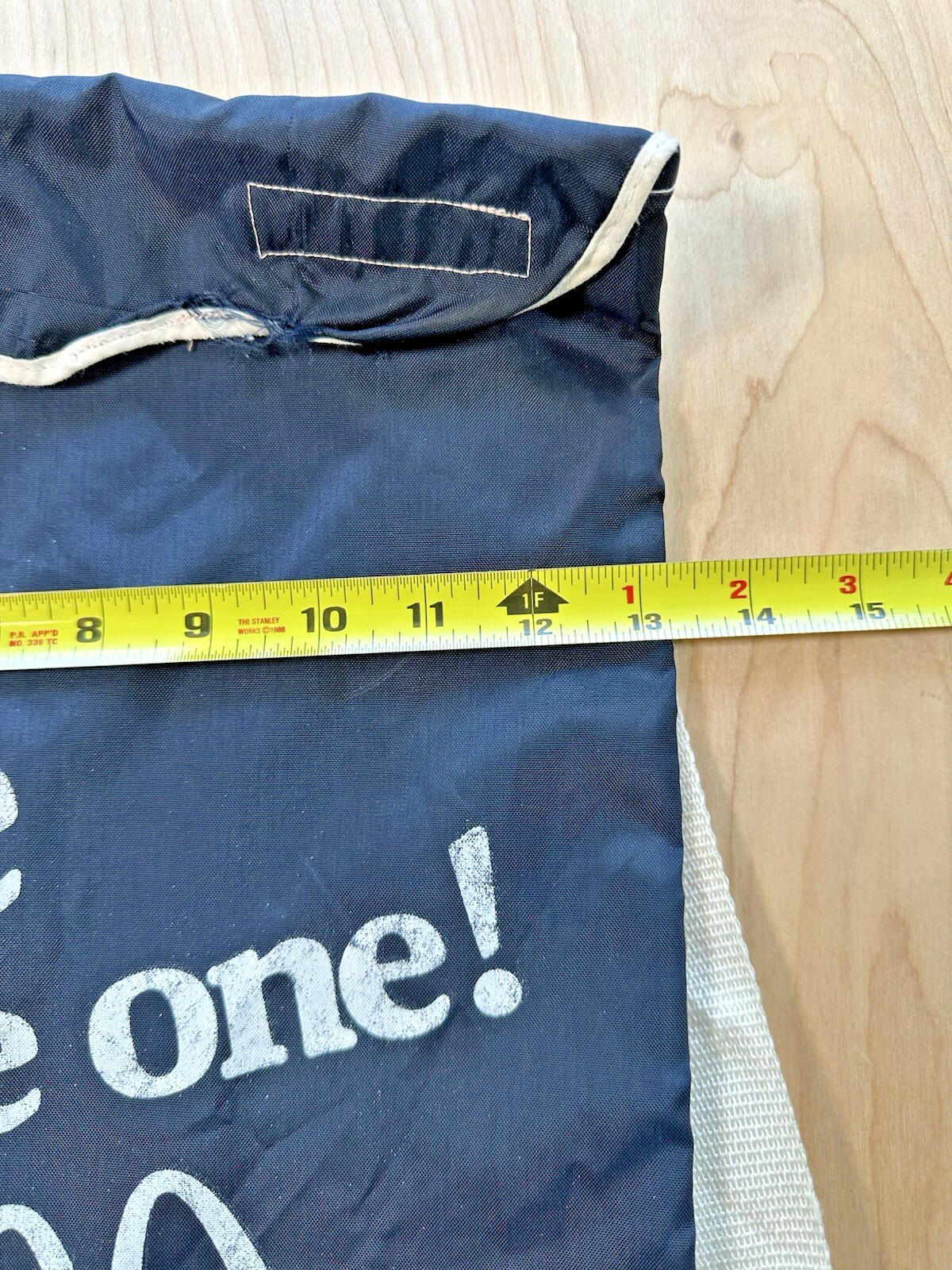 Vintage McDONALDS Nylon PROMO Backpack Bag Navy Blue ☆ Me I'm the One!