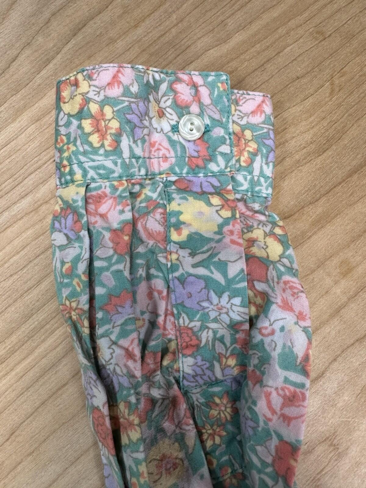 vintage 90's GAP floral BLOUSE lightweight COTTON small COUNTRY preppy BUTTON UP