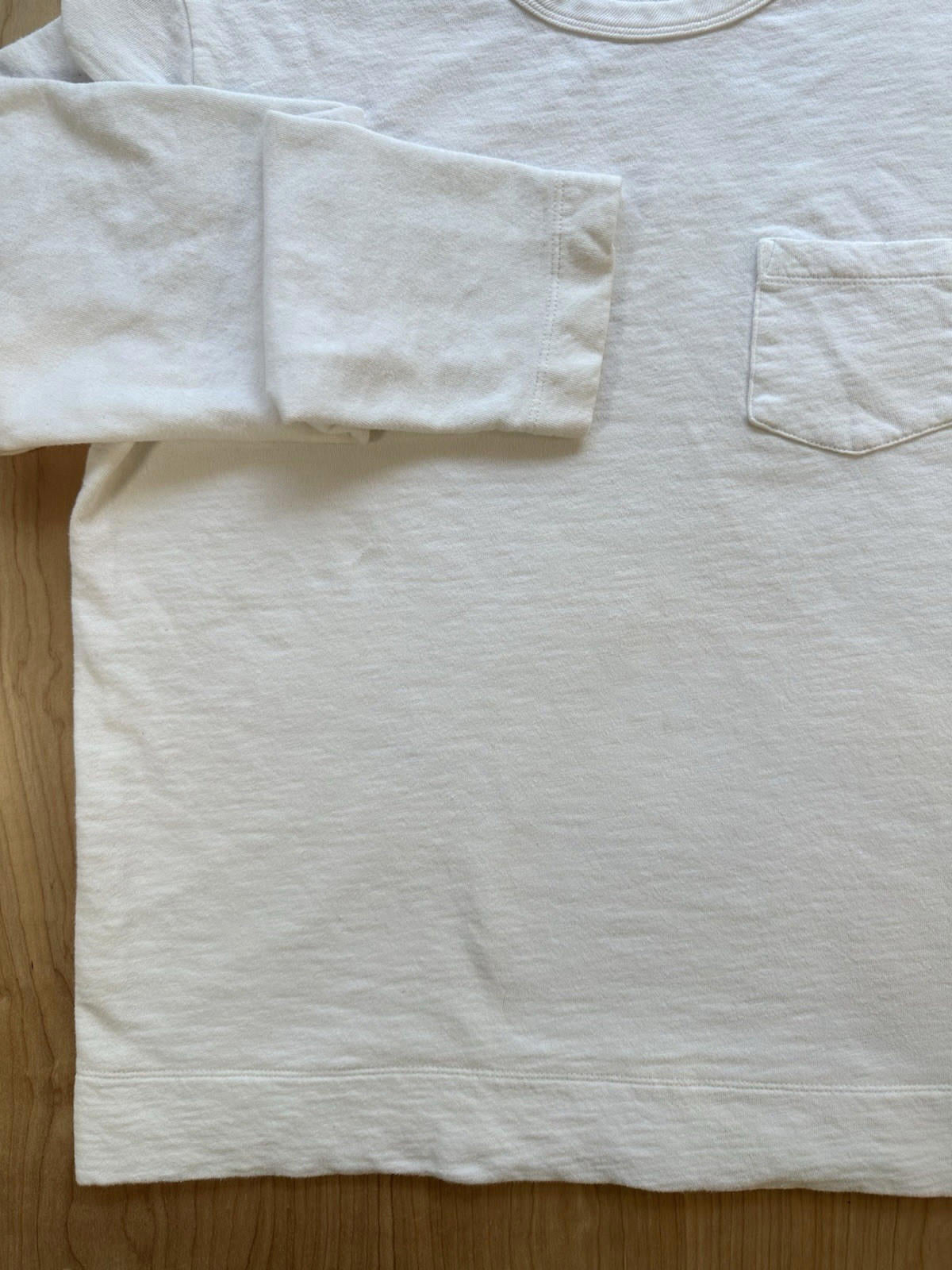 vintage GAP lightweight SWEATSHIRT longsleeve POCKET white LARGE all COTTON