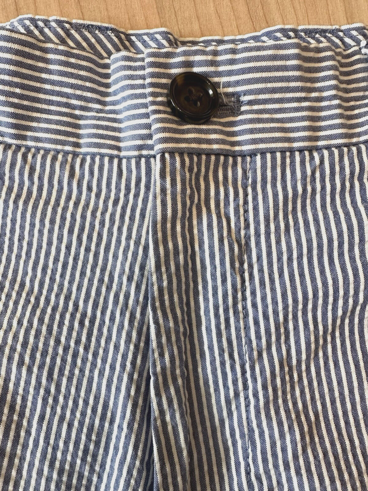 2018 BANANA REPUBLIC seersucker AIDEN SHORT size 32x7 CLEAN cool