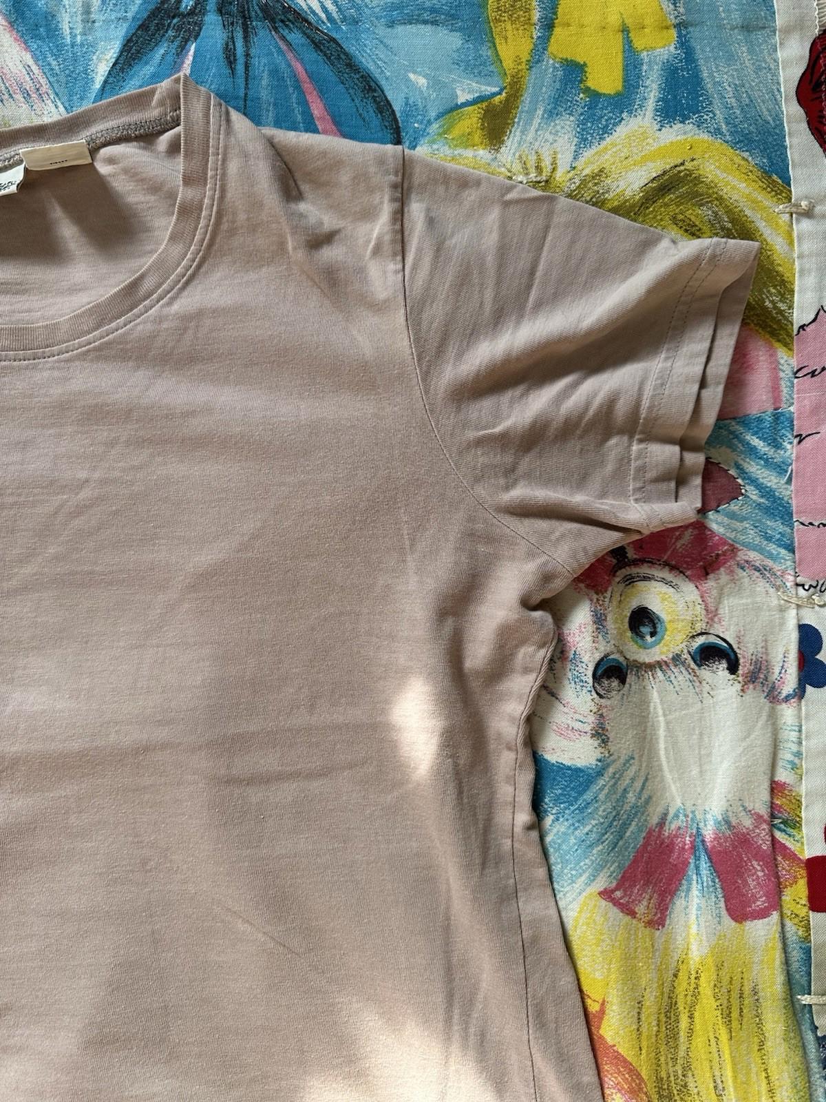 vintage 90's ST JOHNS BAY kakhi T SHIRT BLANK medium SLIGHT FADE soft WORN gorp