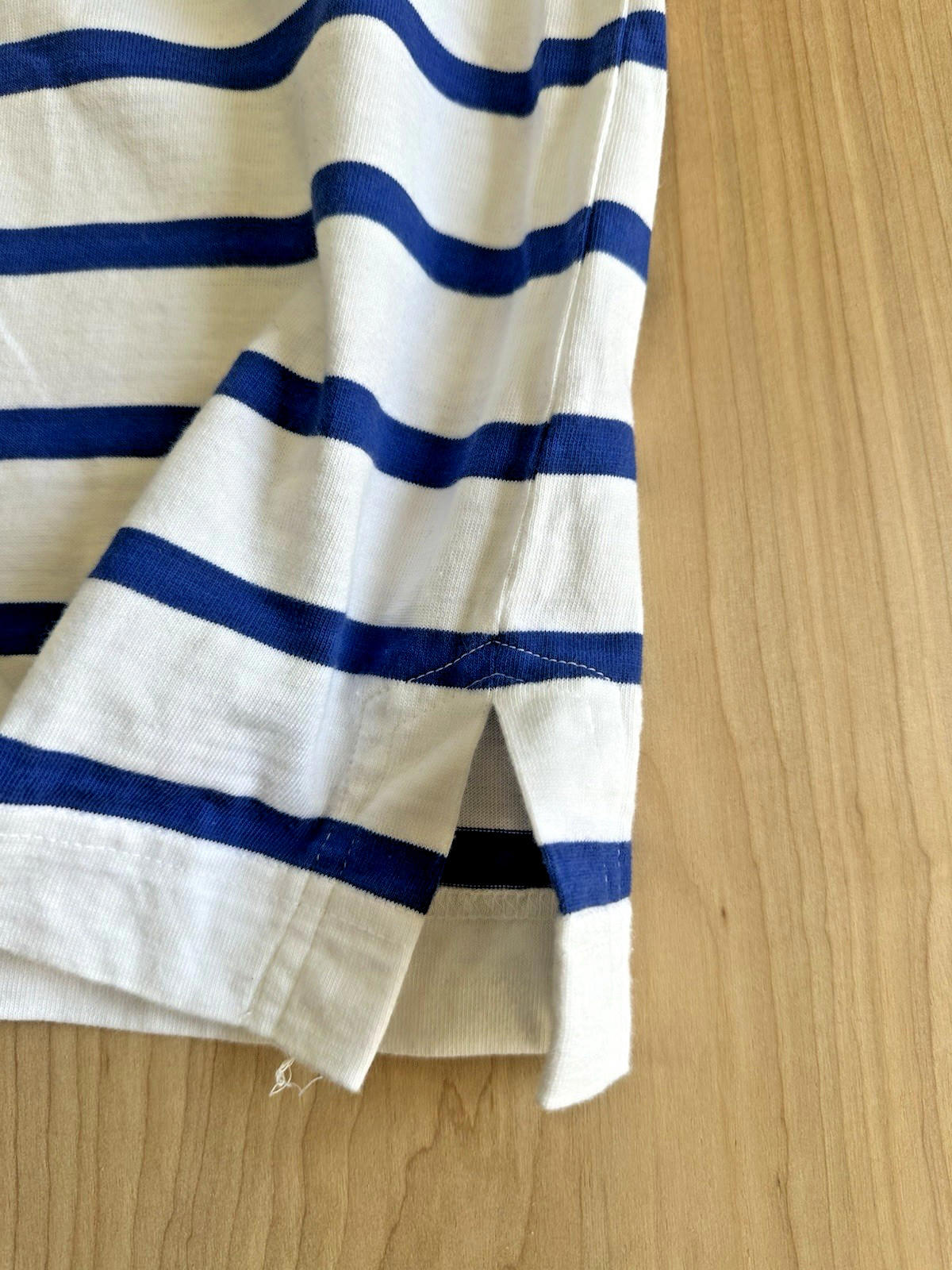 1980's liz clairborne sailor stripe tee 100% cotton preppy nautical small