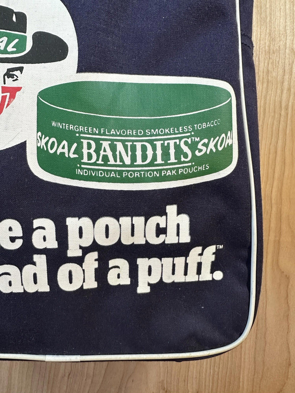 vintage 1984 NY YANKEES skoal bandits PROMOTIONAL BAG mint NEVER USED baseball