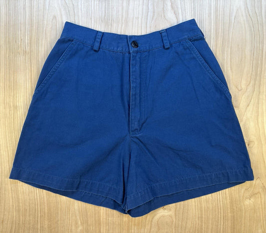 vintage 80's THE NORTH FACE womans SHORTS blue SIZE 8 COTTON gorpcore