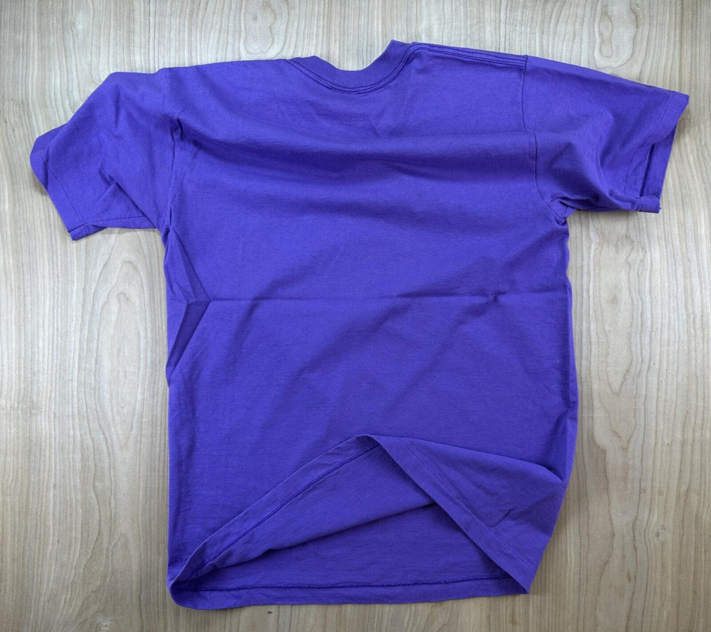 vintage 90's HAAGEN-DAZS ice cream T SHIRT purple COTTON usa made TEAL size LARG