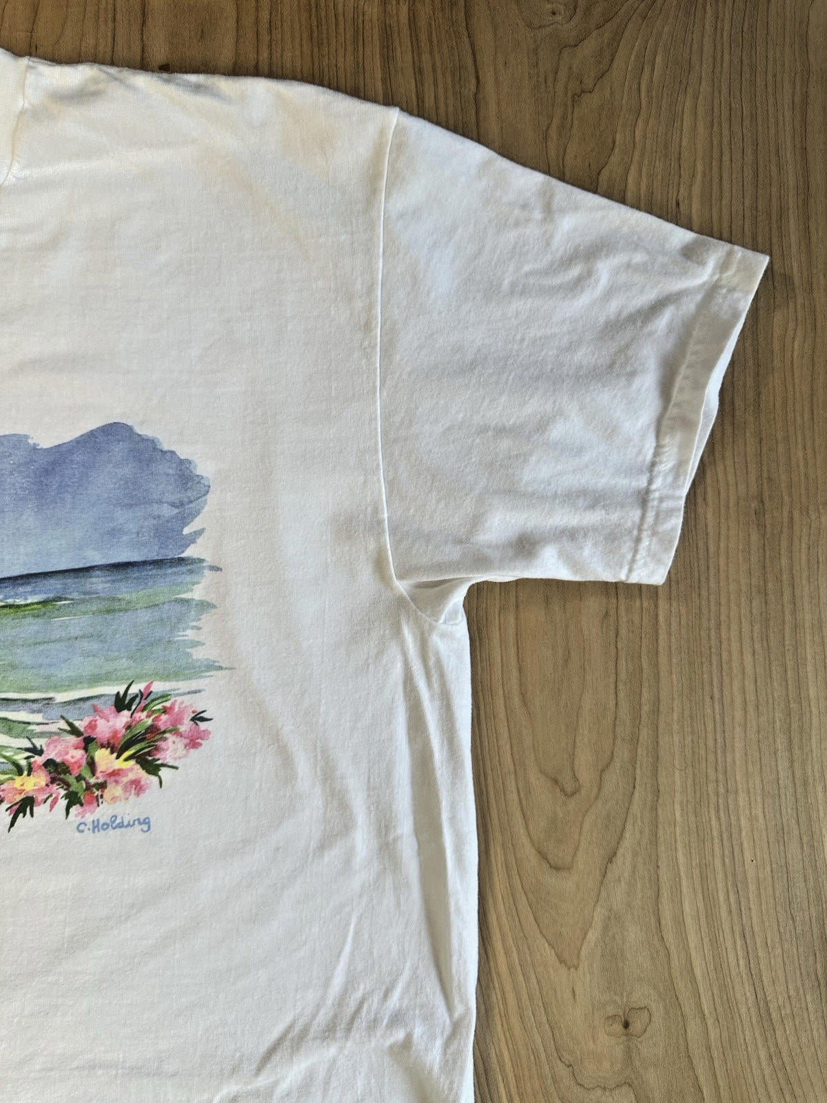 vintage BERMUDA horseshoe bay T SHIRT white XTRA LARGE beefy t !TOP SHIRT ALERT!