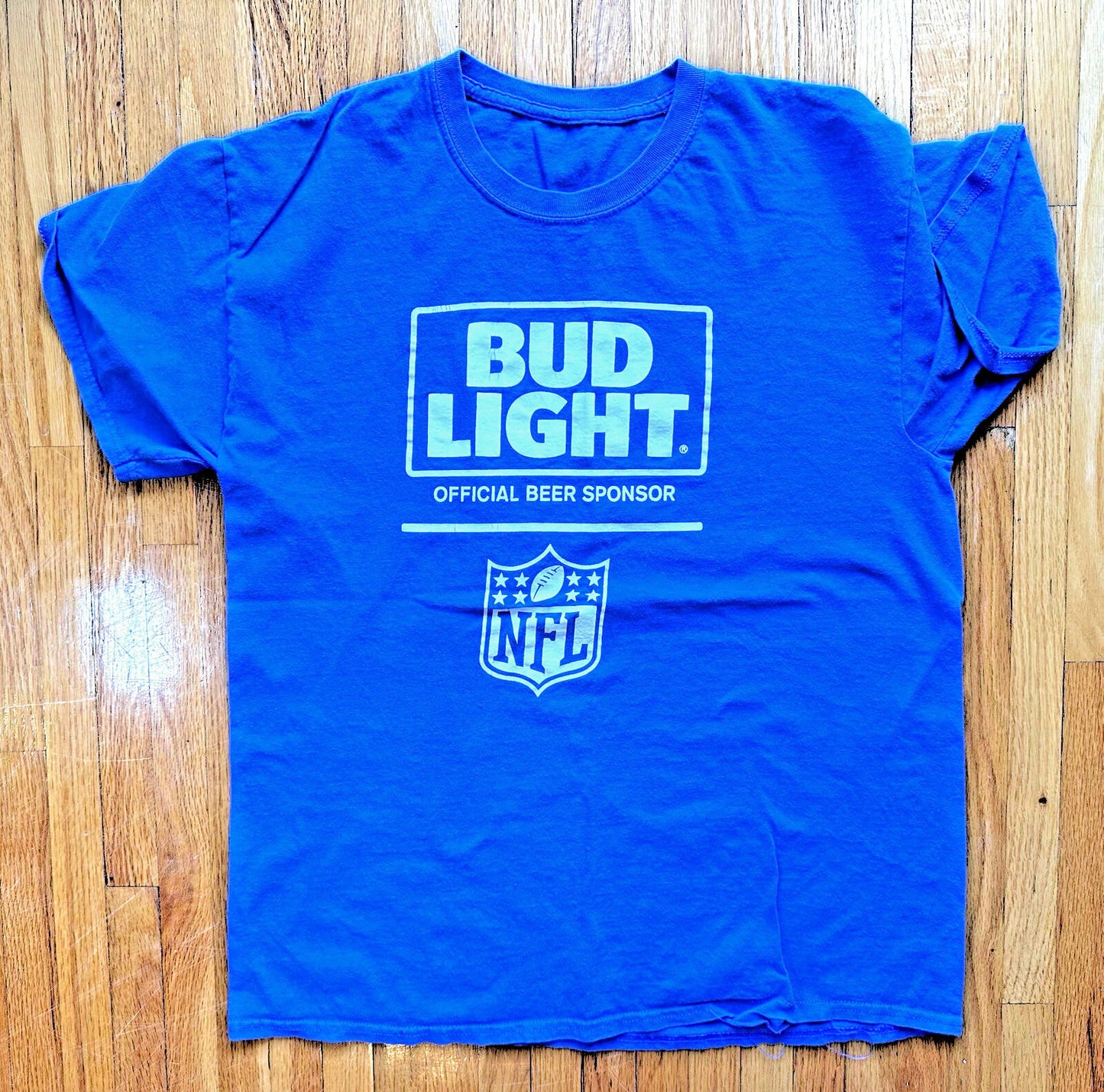 Bud Light Official Beer Sponsor of the NFL Adult Large T-Shirt