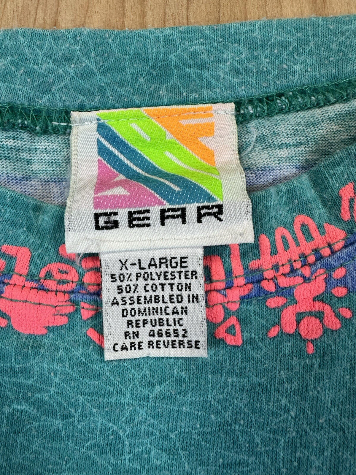 vintage 80'S SURF GEAR shirt PUFFY INK striped SKATEBOARDING punk XL stussy ish