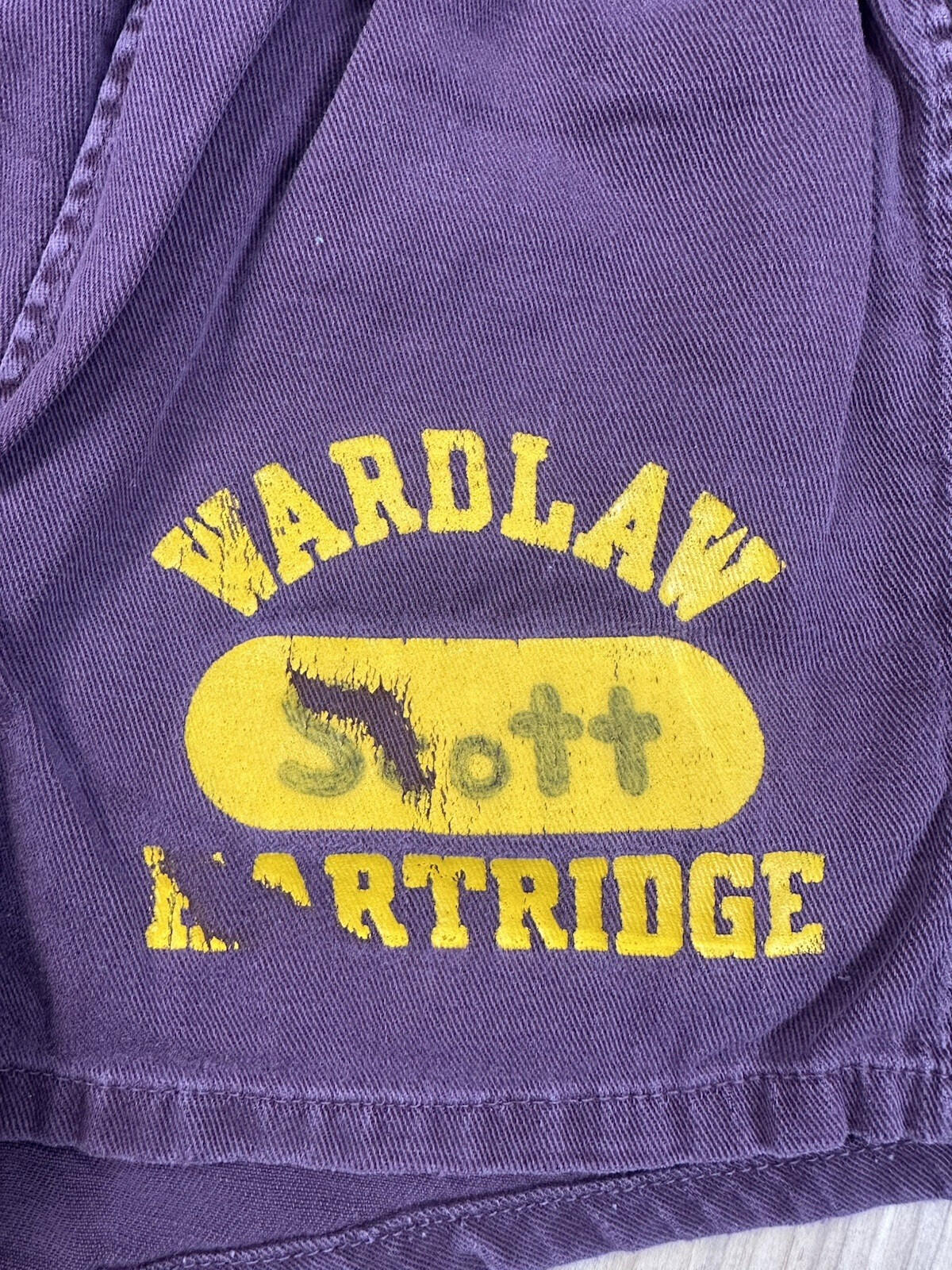vintage 50's CHAMPION gym shorts WARDLAW HARTRIDGE private school XTRA SMALL