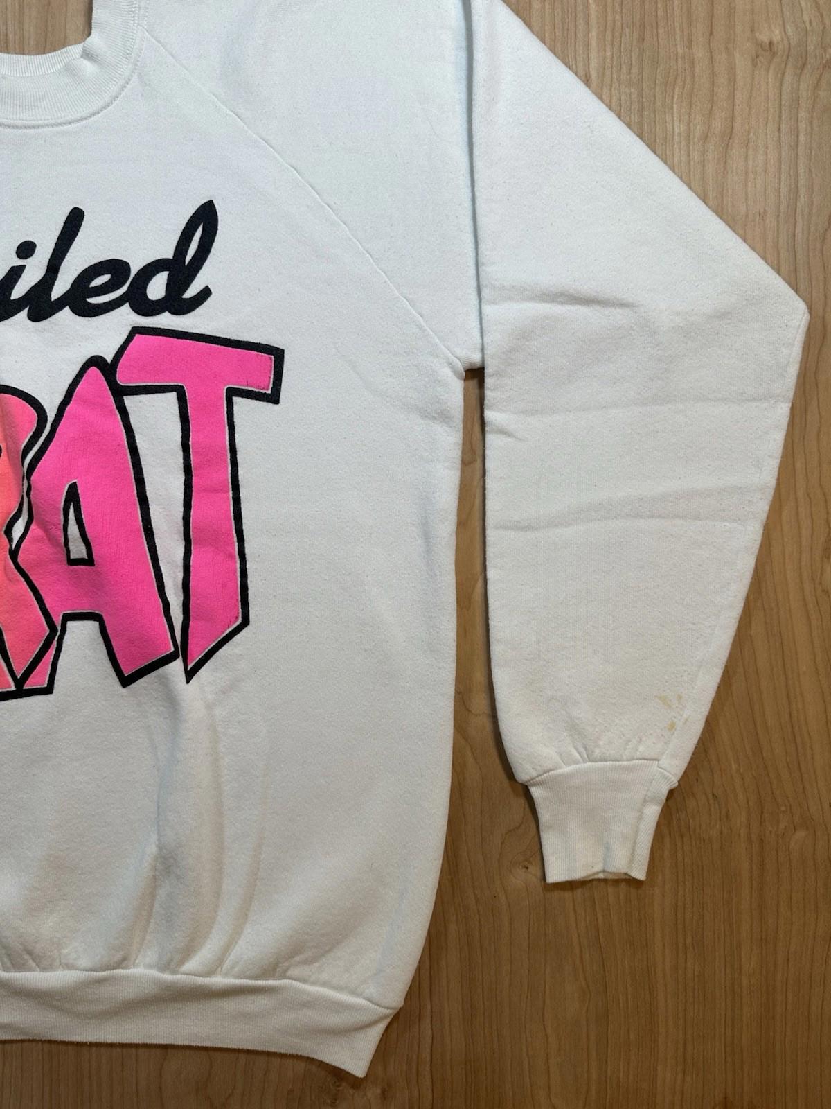 vintage 80's SPOILED BRAT sweatshirt BOARDWALK GLAM boho FRUIT OF THE LOOM large