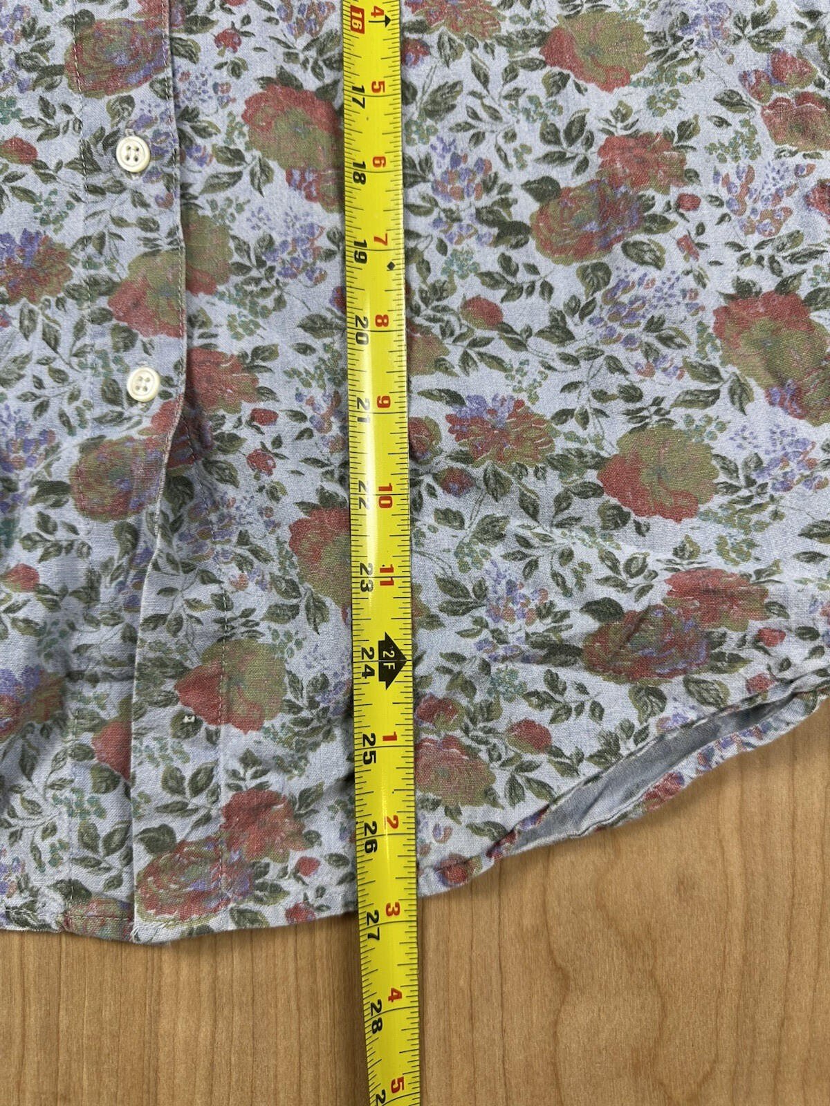 vintage 80's GAP floral blouse BUTTON DOWN cotton SMALL pocket PREPPY country