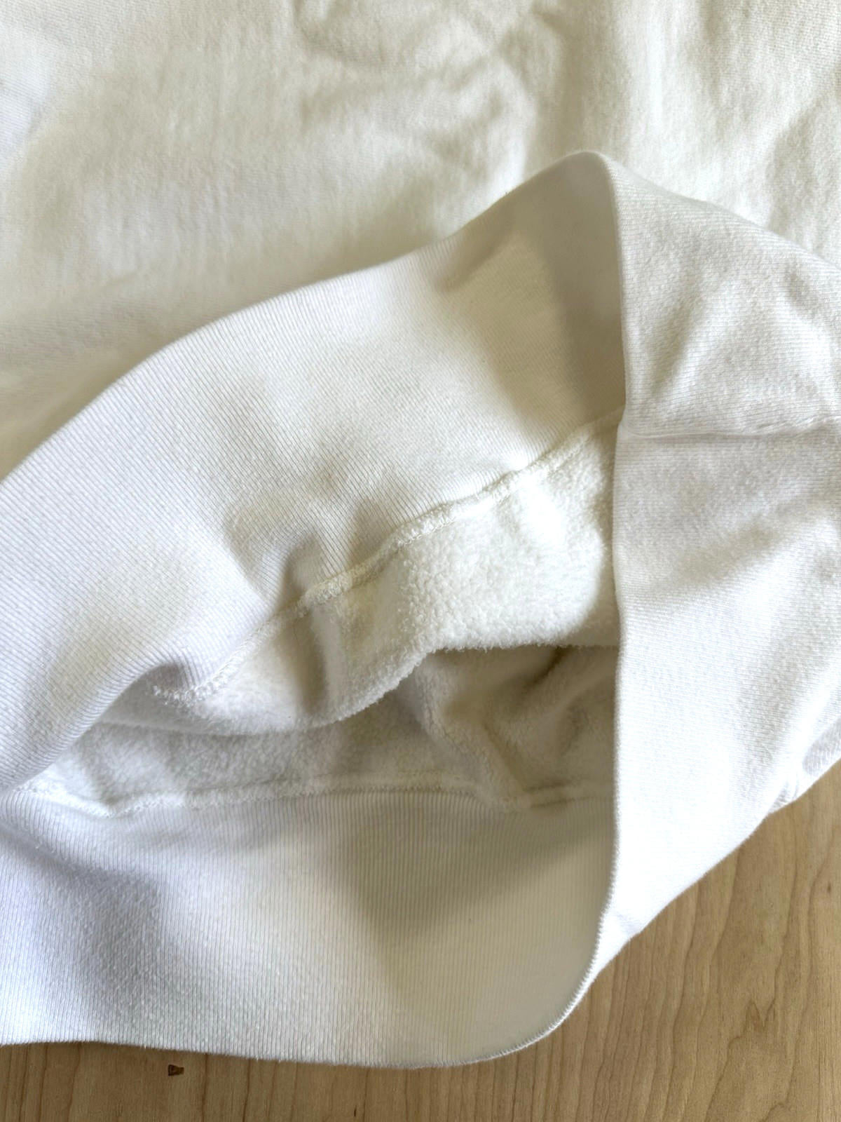 80's vintage reverse weave warmup CHAMPION sweatshirt XXL white clean