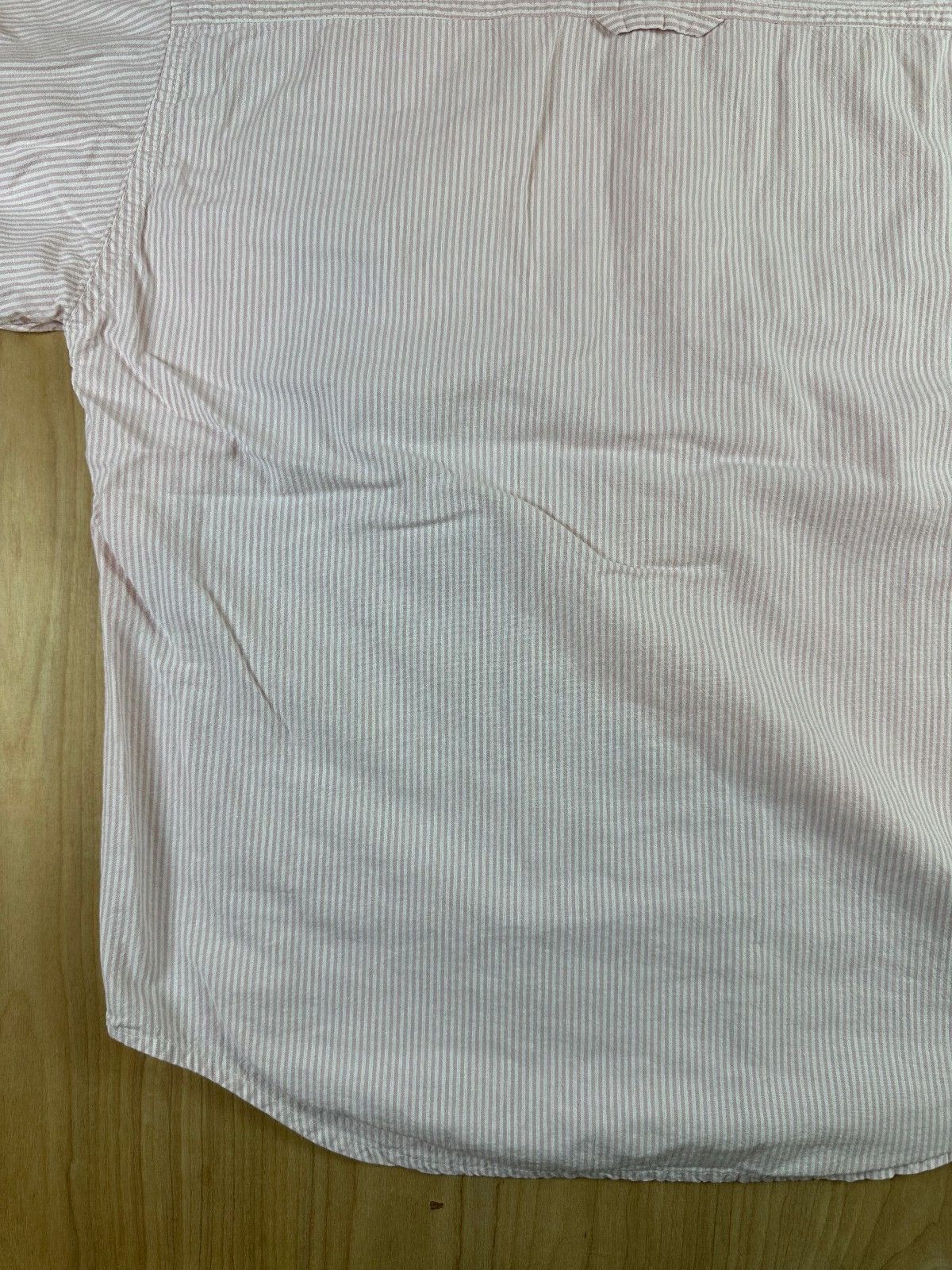 Vintage 80s Ilio Seersucker button up shirt large 100% cotton preppy striped