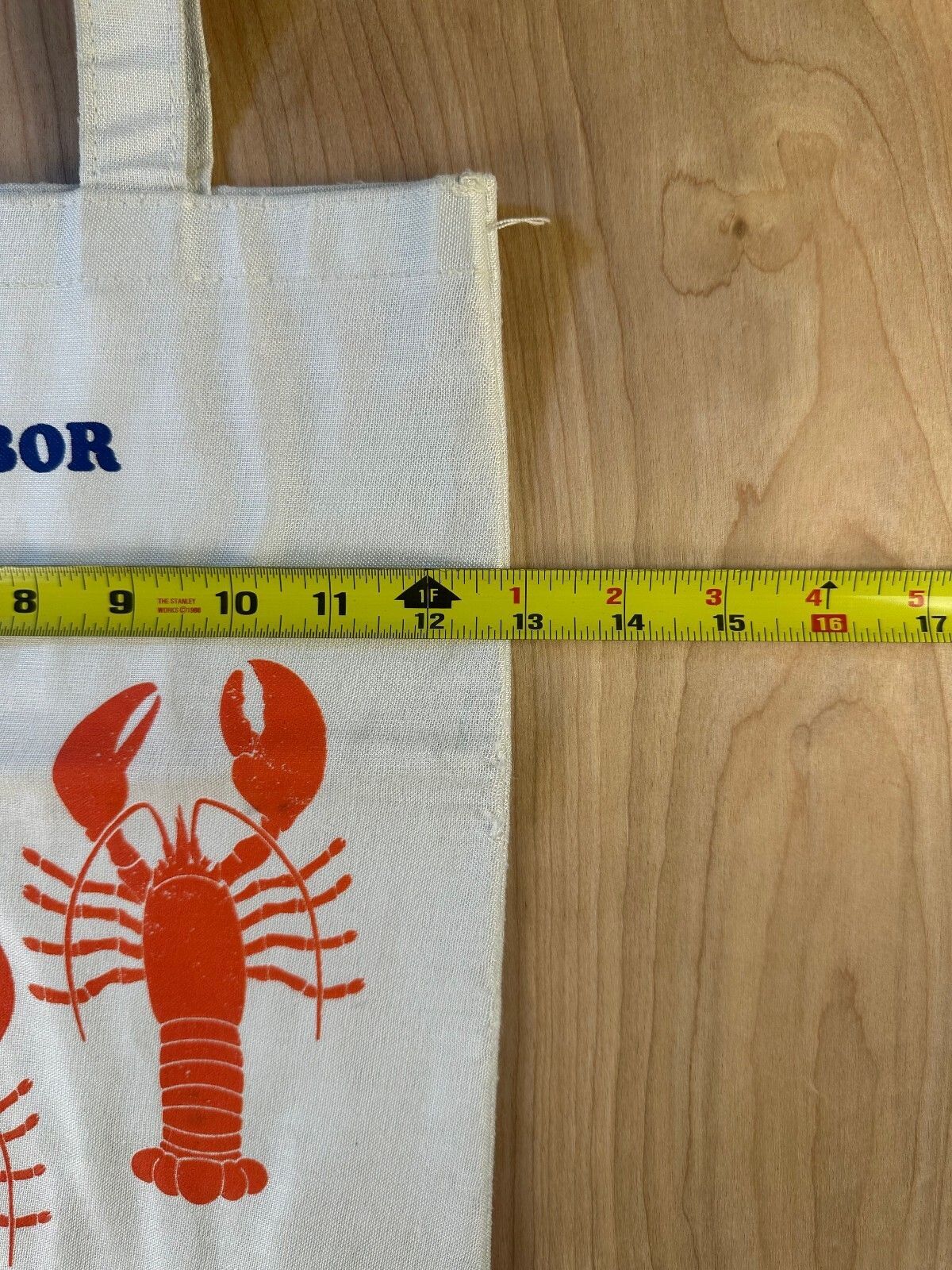 Vintage 90s Nanco Inc Bar Harbor Tote Bag lobsters maine new england seafood