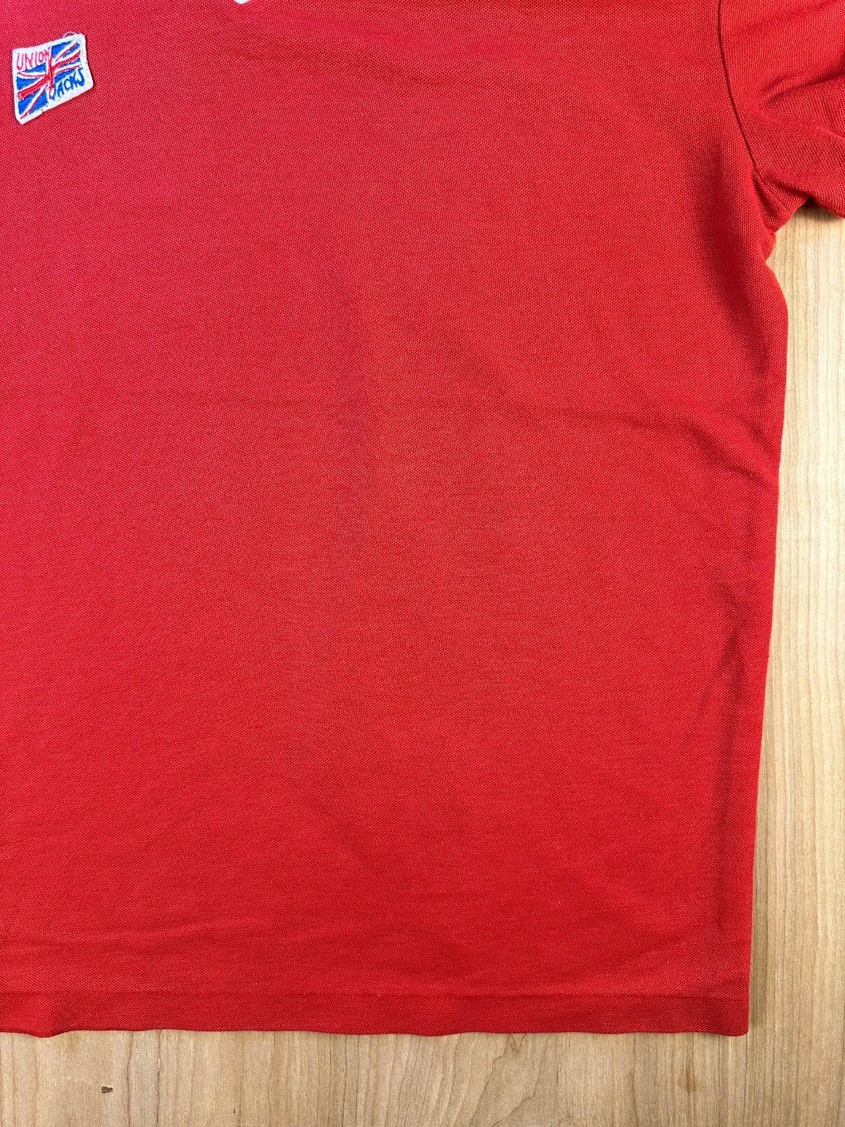 Vintage 80s Union Jacks Soccer jersey retro athletic ringer vneck striped