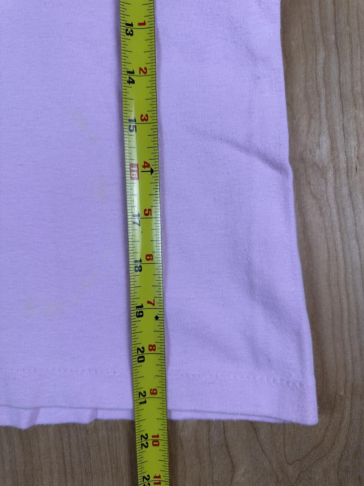 Vintage 80s Acapulco baby t scoop neck small pink vacation cute tight cap sleeve