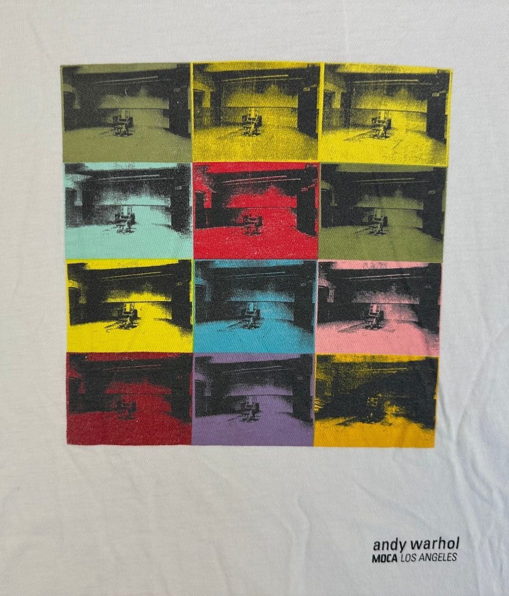 Vintage 90s Andy Warhol moca los angeles tshirt small cotton iconic pop art