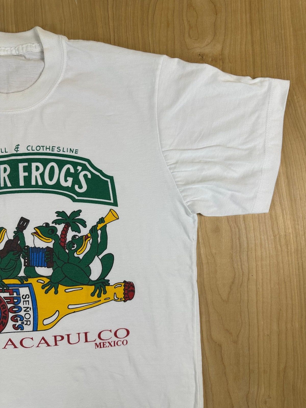 Vintage 90s Senor Frog's Acapulco tshirt medium mexico beer music vacation party