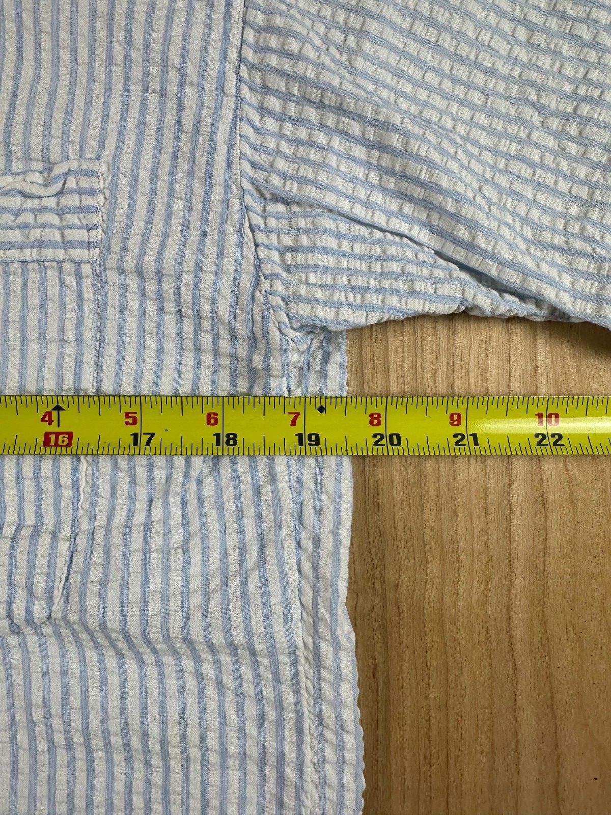 Vintage 80s Totonko Seersucker button up shirt short sleeve cotton india striped