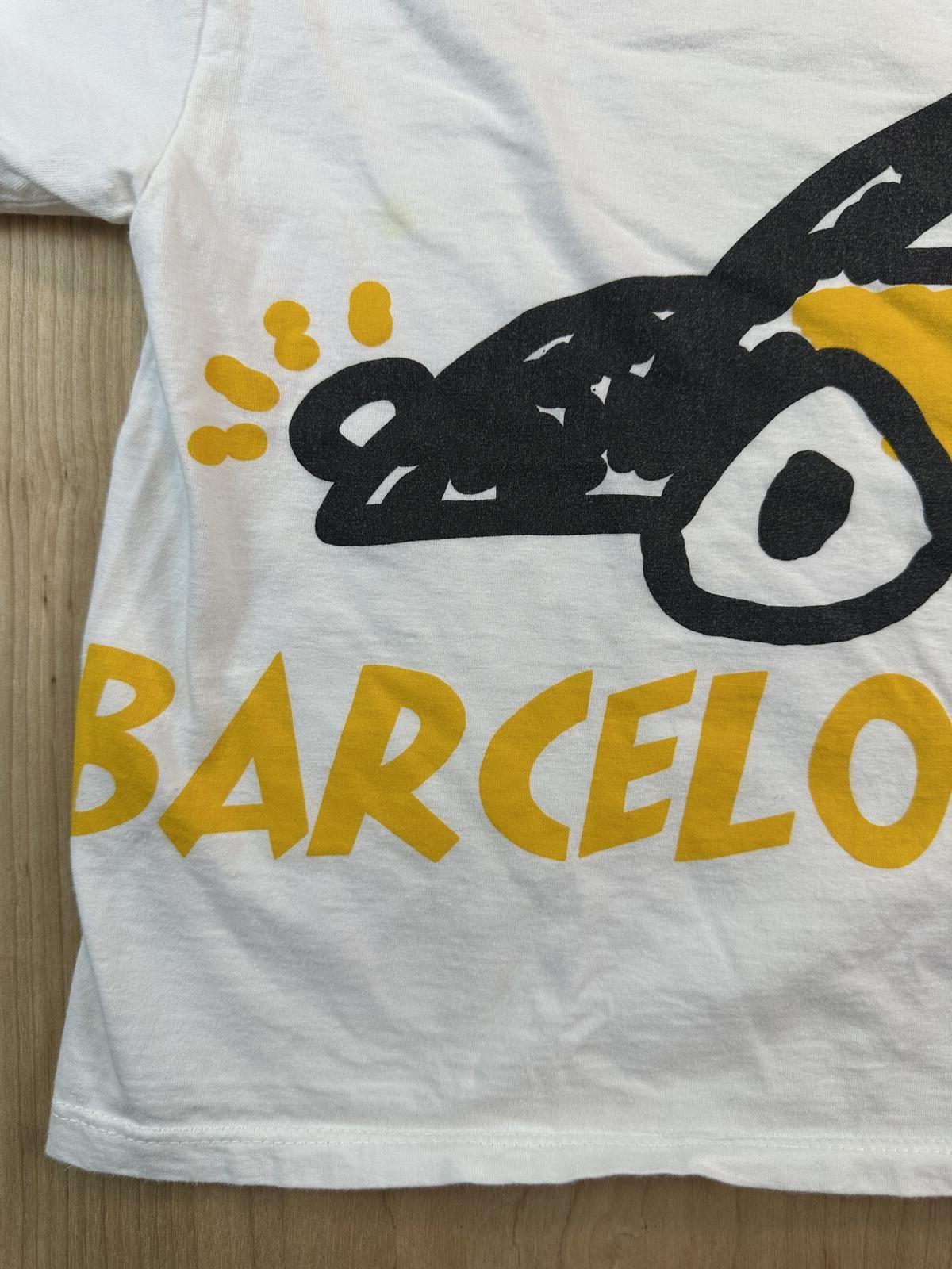 Vintage 90s Barcelona kids tshirt taxi made in spain cotton rare