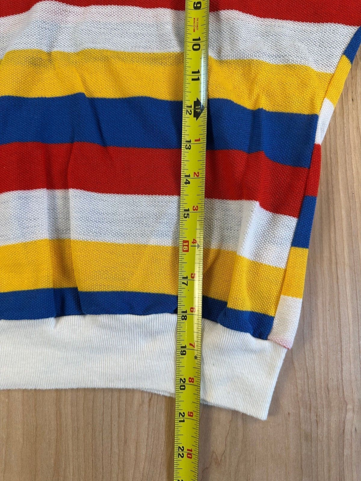 Vintage 60s Mister Marty of California knit blouse striped small slit neckline