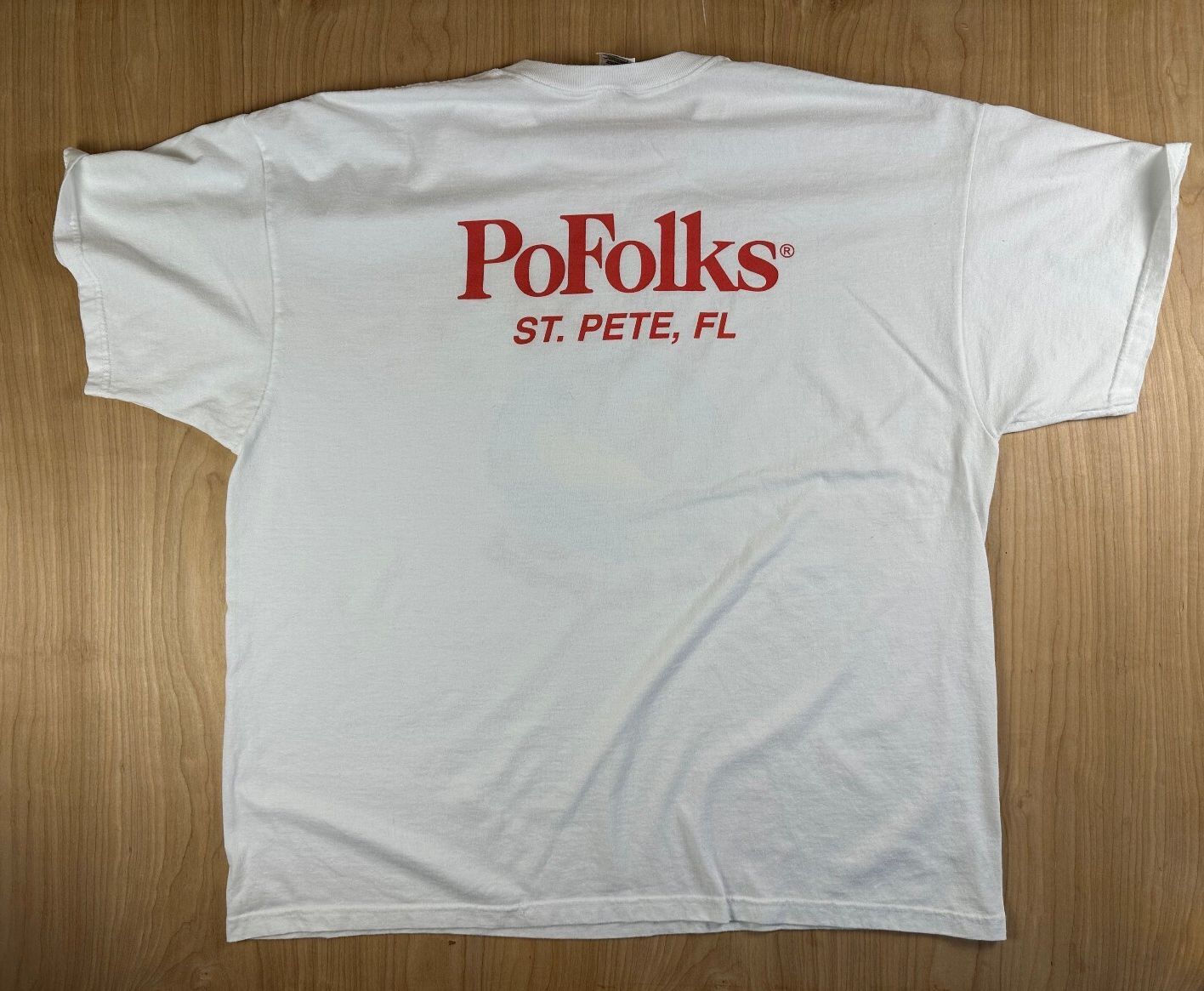 Vintage St. Pete Florida tshirt xxl cotton blend PoFolks fishing country boat
