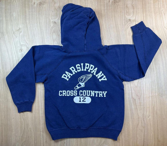 Vintage 70s Champion Hoodie Parsippany cross country usa cotton sports small