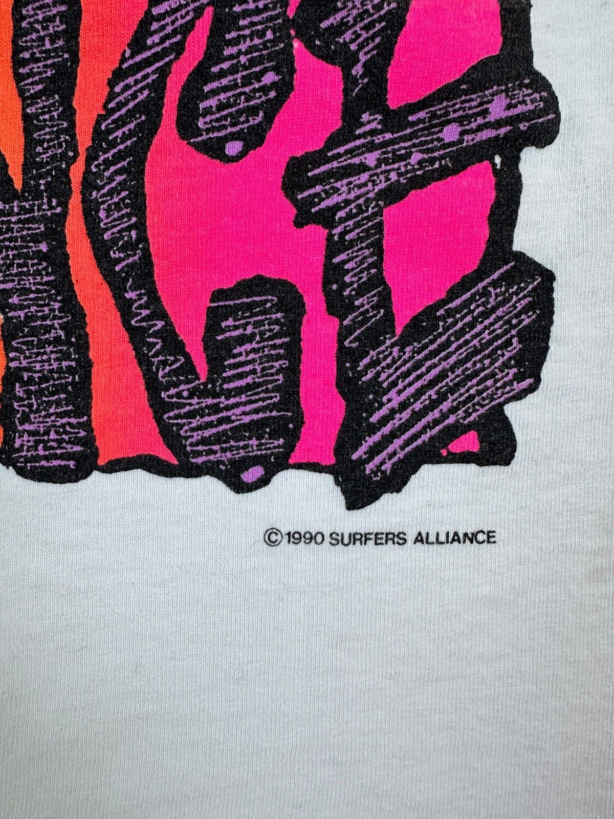 Vintage 90s Surfers Alliance tank top small waves beach surf surfing gorp