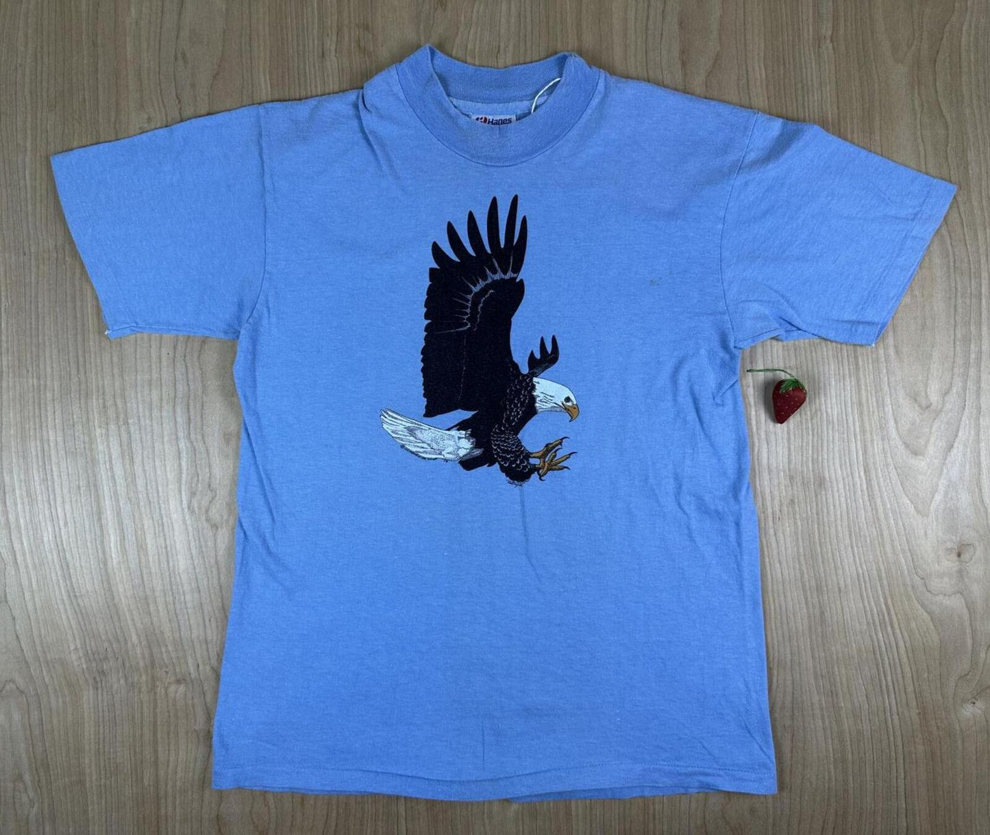 Vintage 80s Hanes Beefy T Eagle Single Stitch tshirt eagle bird cotton made usa