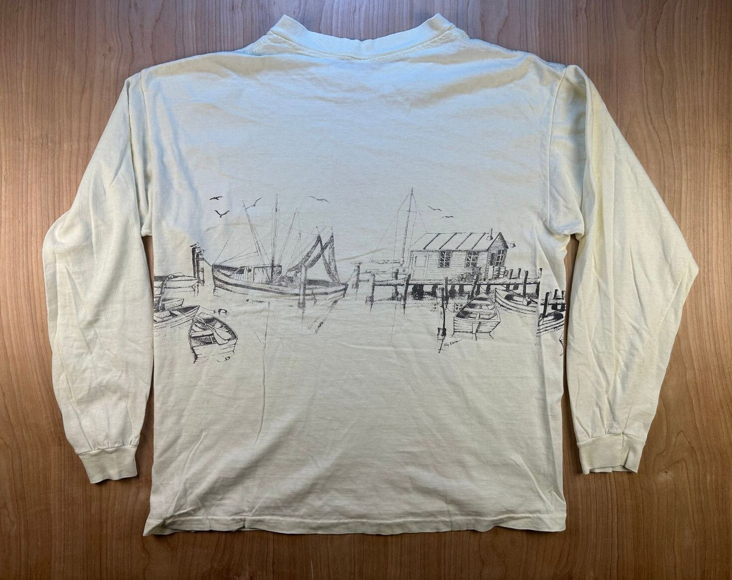 Vintage 80s Nags Head N.C. long sleeve tshirt Single Stitch collegiate pacific