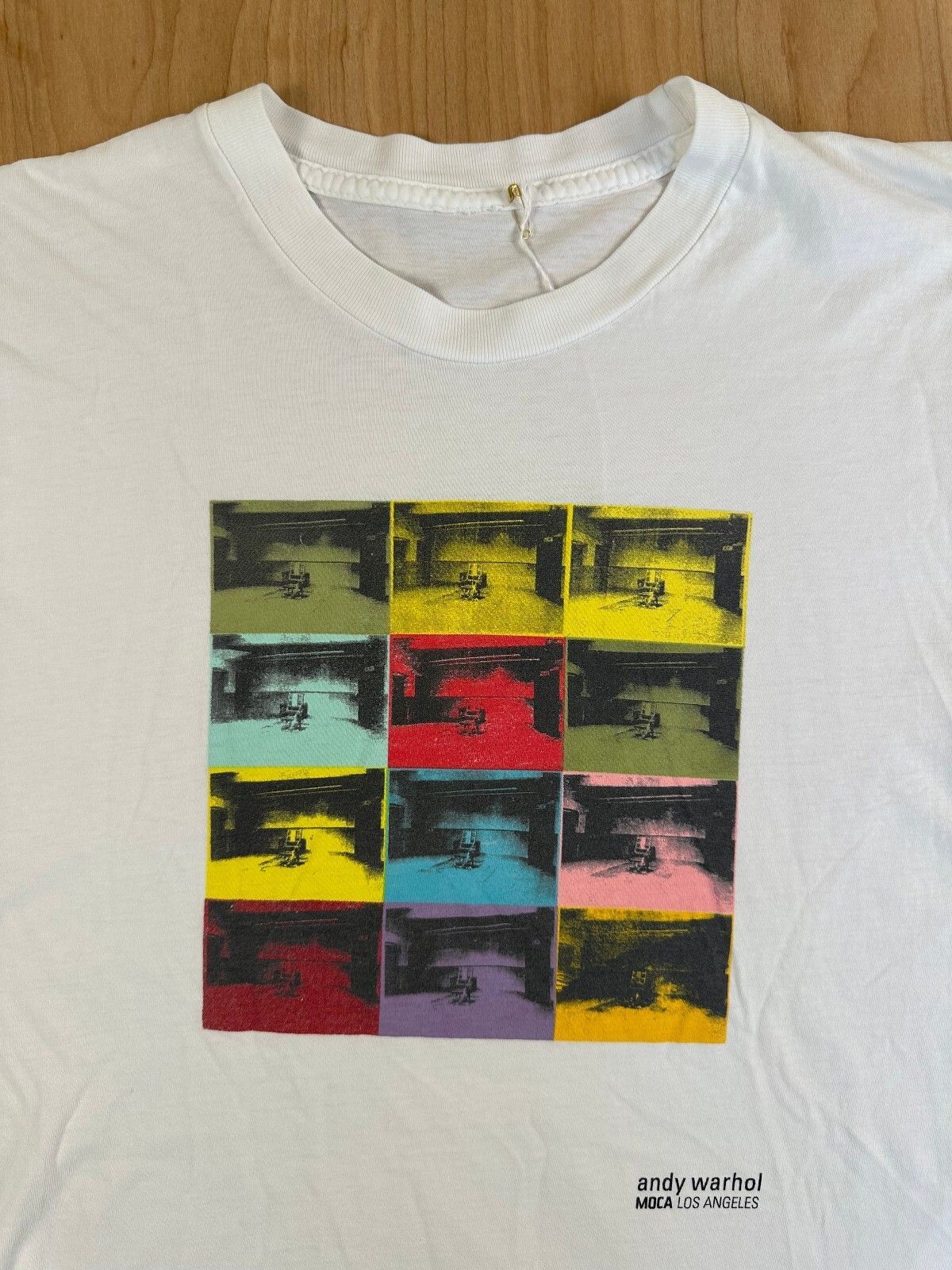 Vintage 90s Andy Warhol moca los angeles tshirt small cotton iconic pop art
