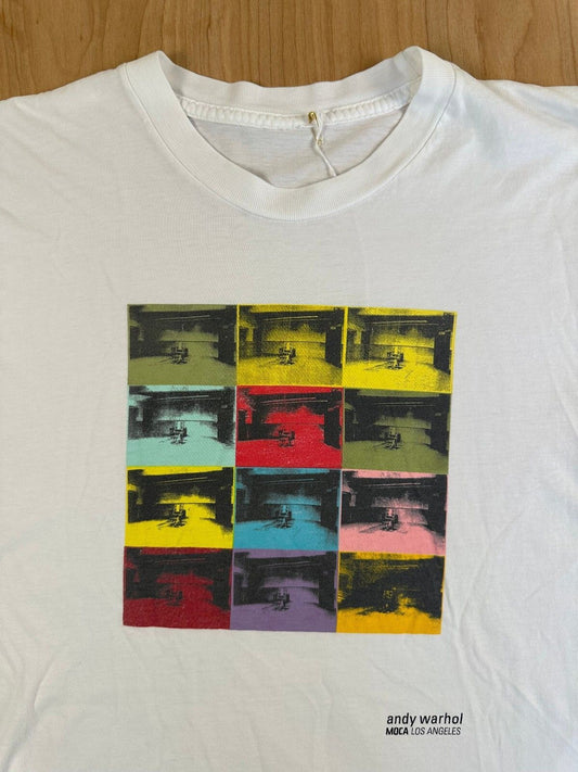 Vintage 90s Andy Warhol moca los angeles tshirt small cotton iconic pop art