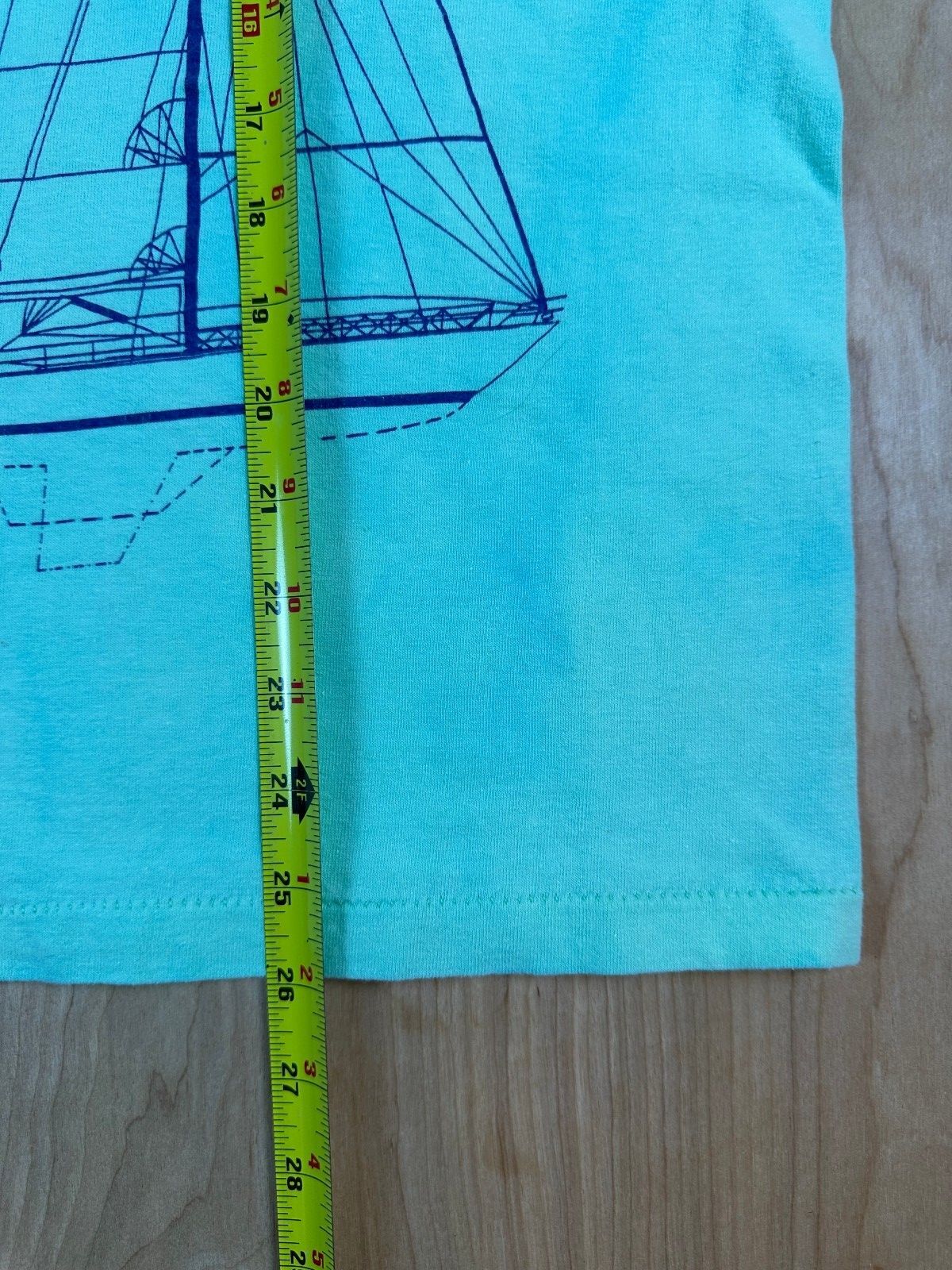 Vintage 80s Newport Blue Tank top medium Single Stitch made usa sailing boats