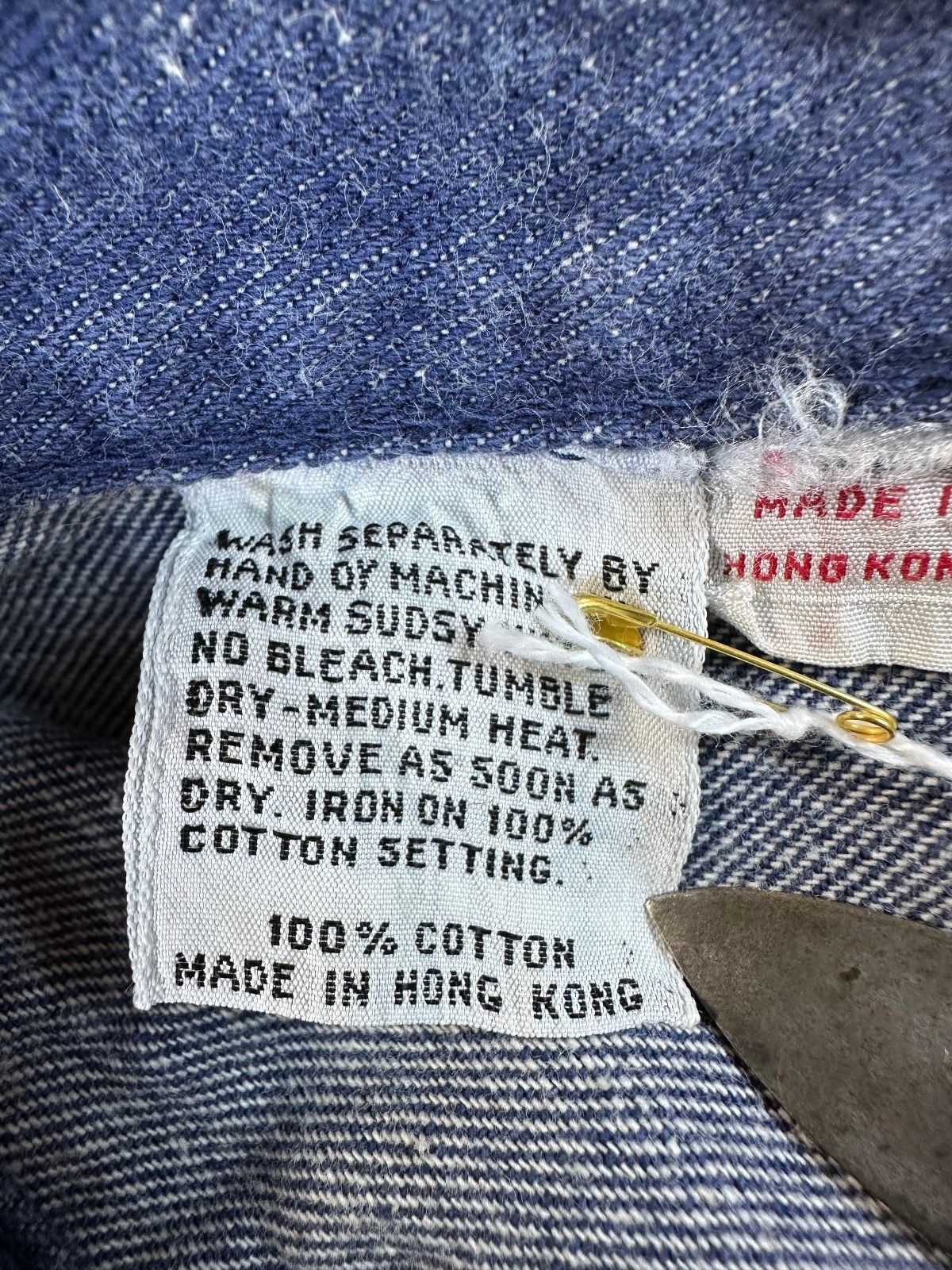 Vintage 70s Denim Shorts 100% cotton booty folded hem 2" inseam dark rinse