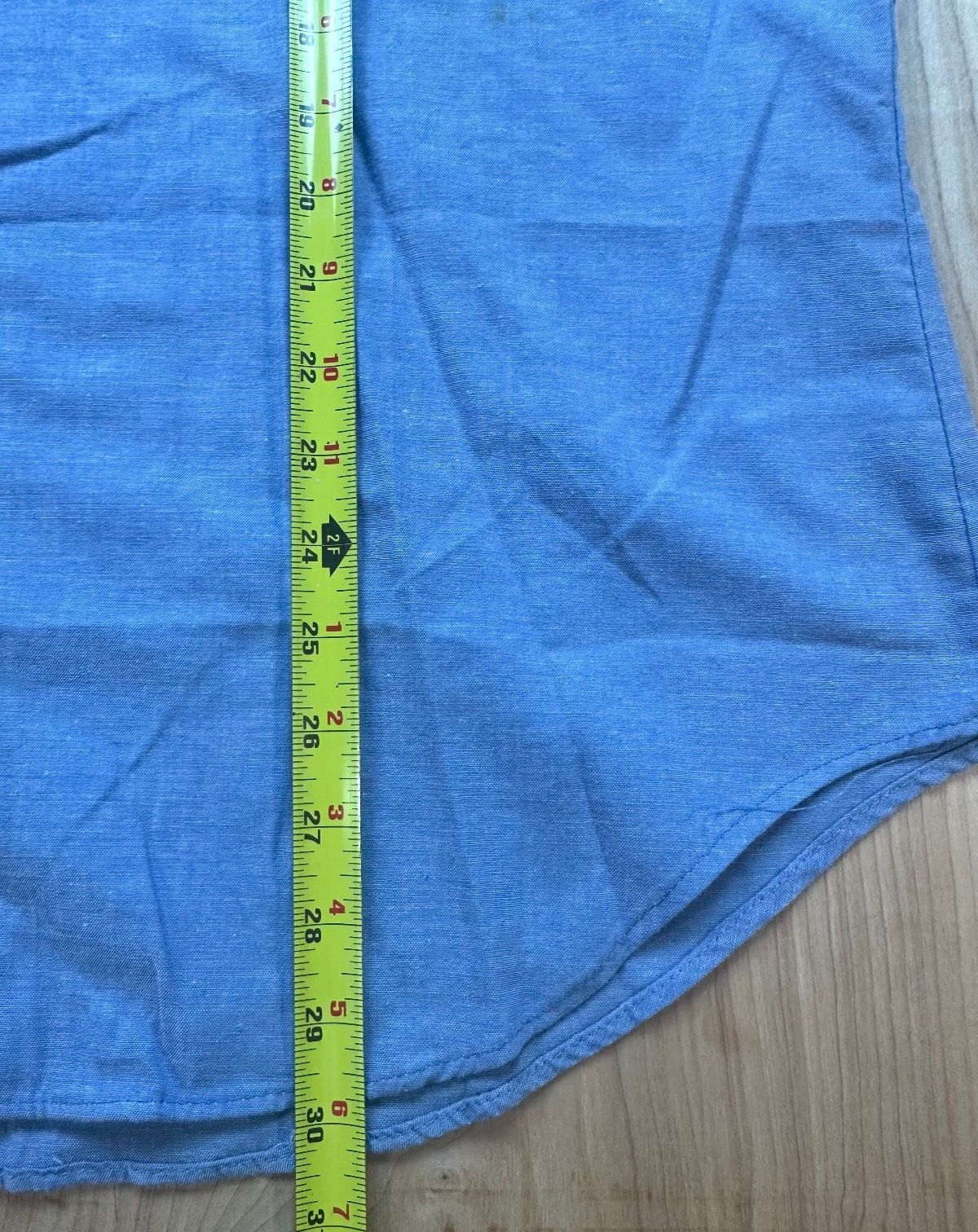 Vintage 70s Seafarer Chambray US. navy button up short sleeve stencil military