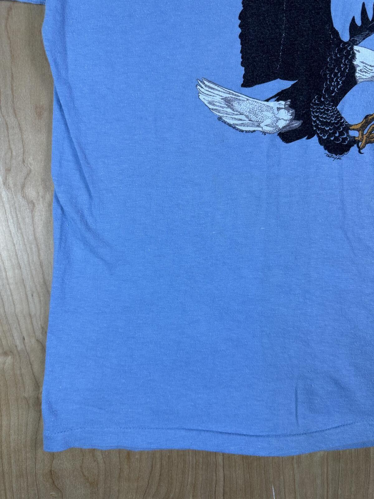 Vintage 80s Hanes Beefy T Eagle Single Stitch tshirt eagle bird cotton made usa