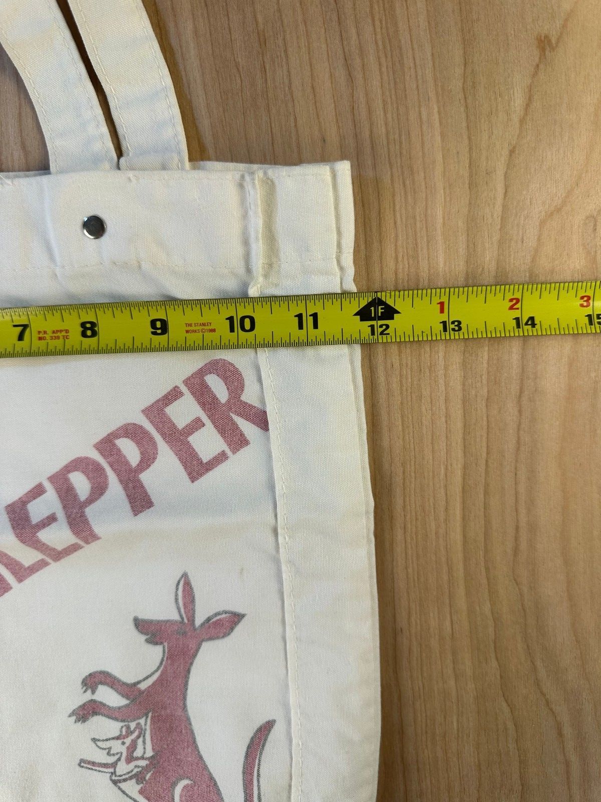 Vintage 70s The Shlepper Tote bag kangaroo shoulder bag small yiddish